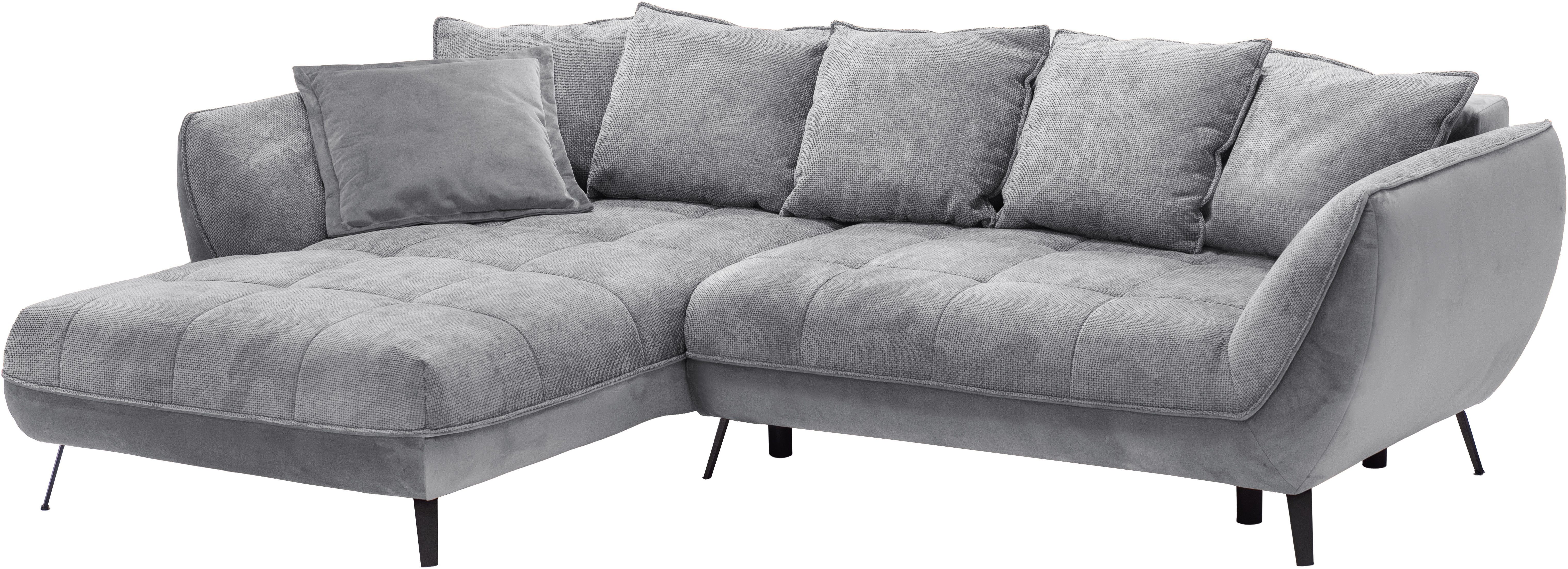 exxpo - sofa fashion Hoekbank Midway met eenvoudige Easy-Lift bedfunctie, comfortabel en modern