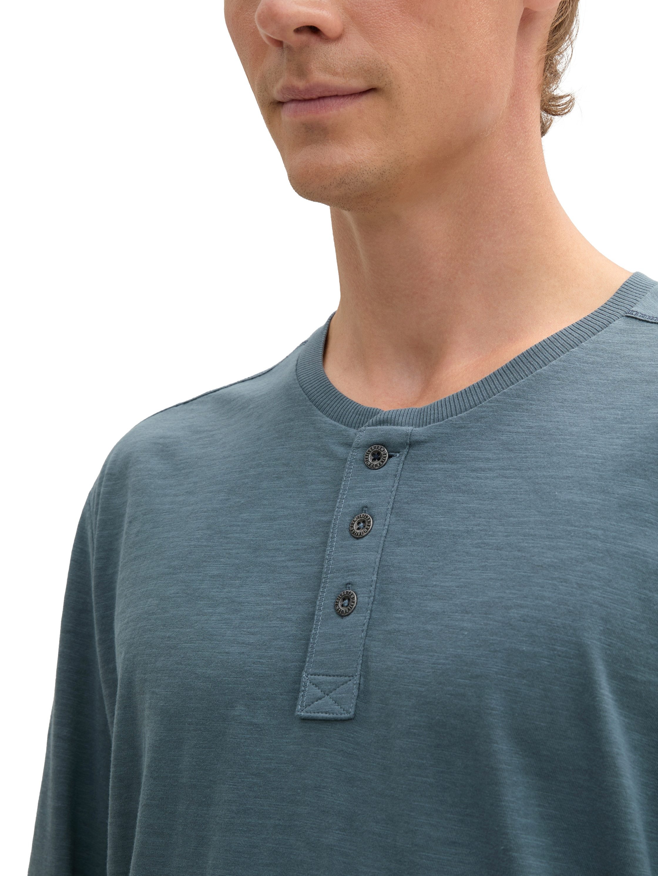 Tom Tailor Henleyshirt met henleyshirt-hals