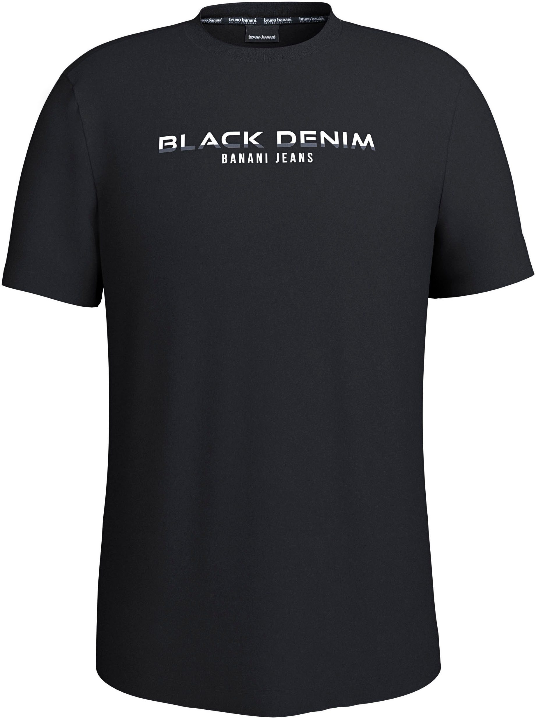 Bruno Banani T-shirt korte mouwen, smal gesneden, ronde hals