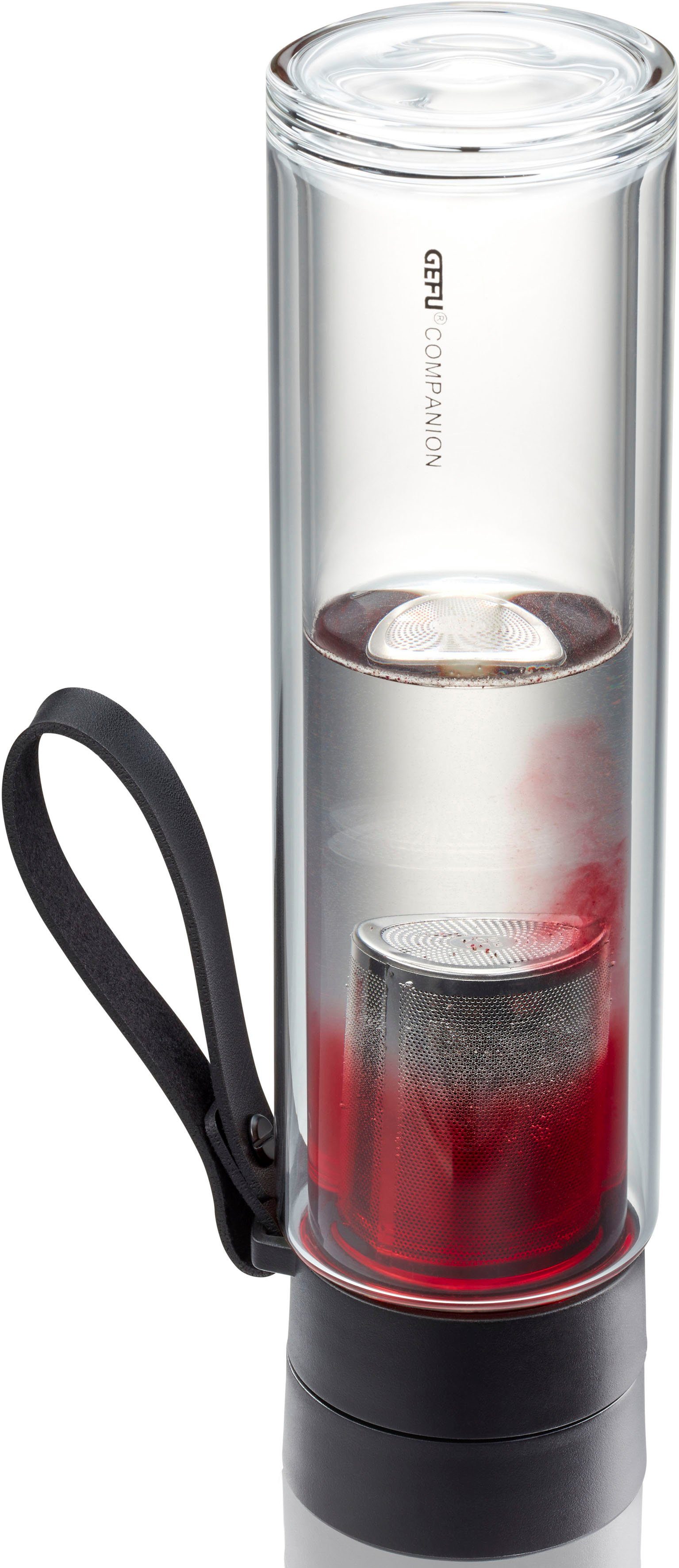 GEFU Drinkfles COMPANION Veiligheidsluiting voor 100%-uitloopbescherming en eenhands bediening