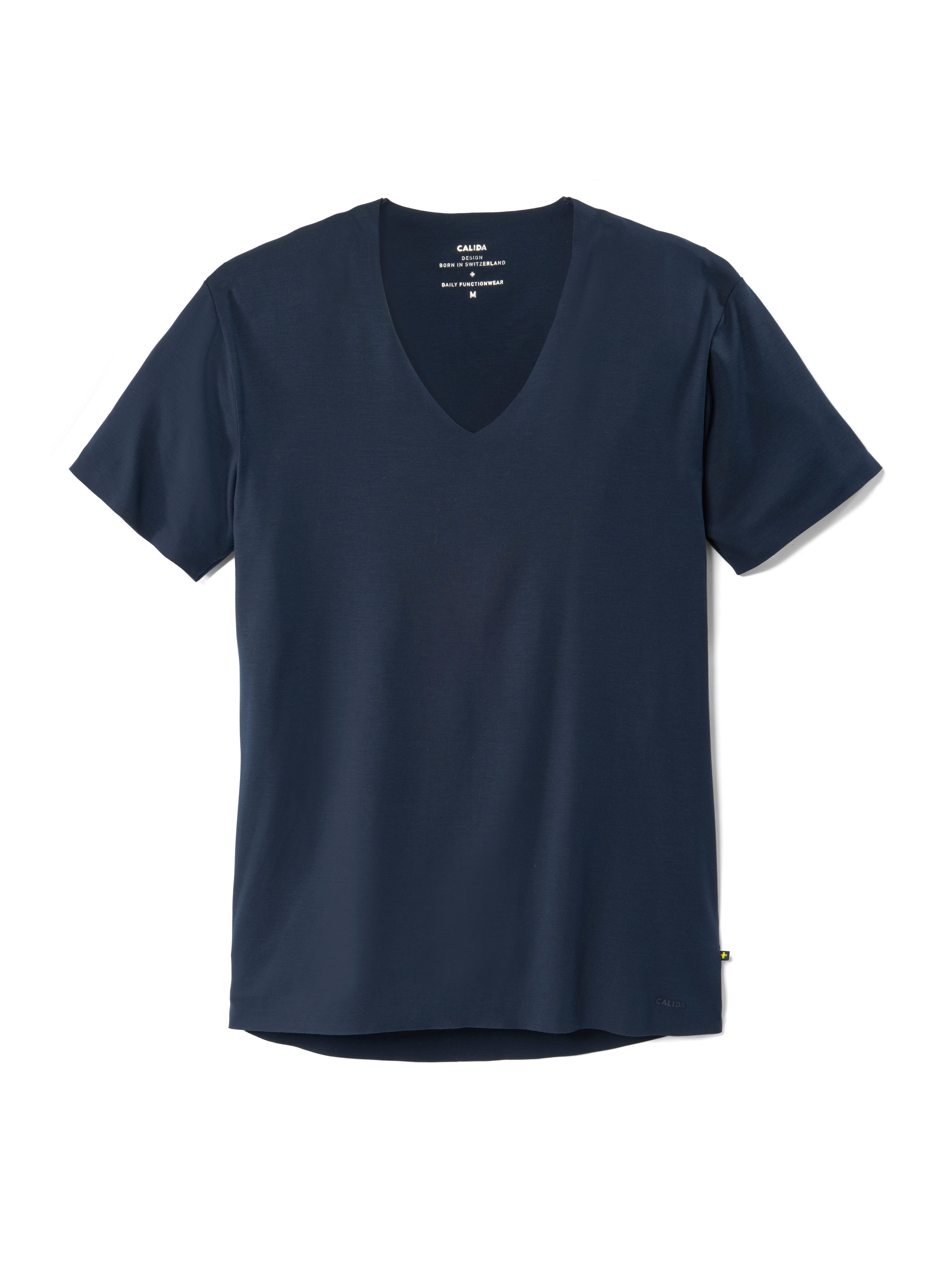 CALIDA Shirttop Clean line met extra platte zoom- en kraagafwerking