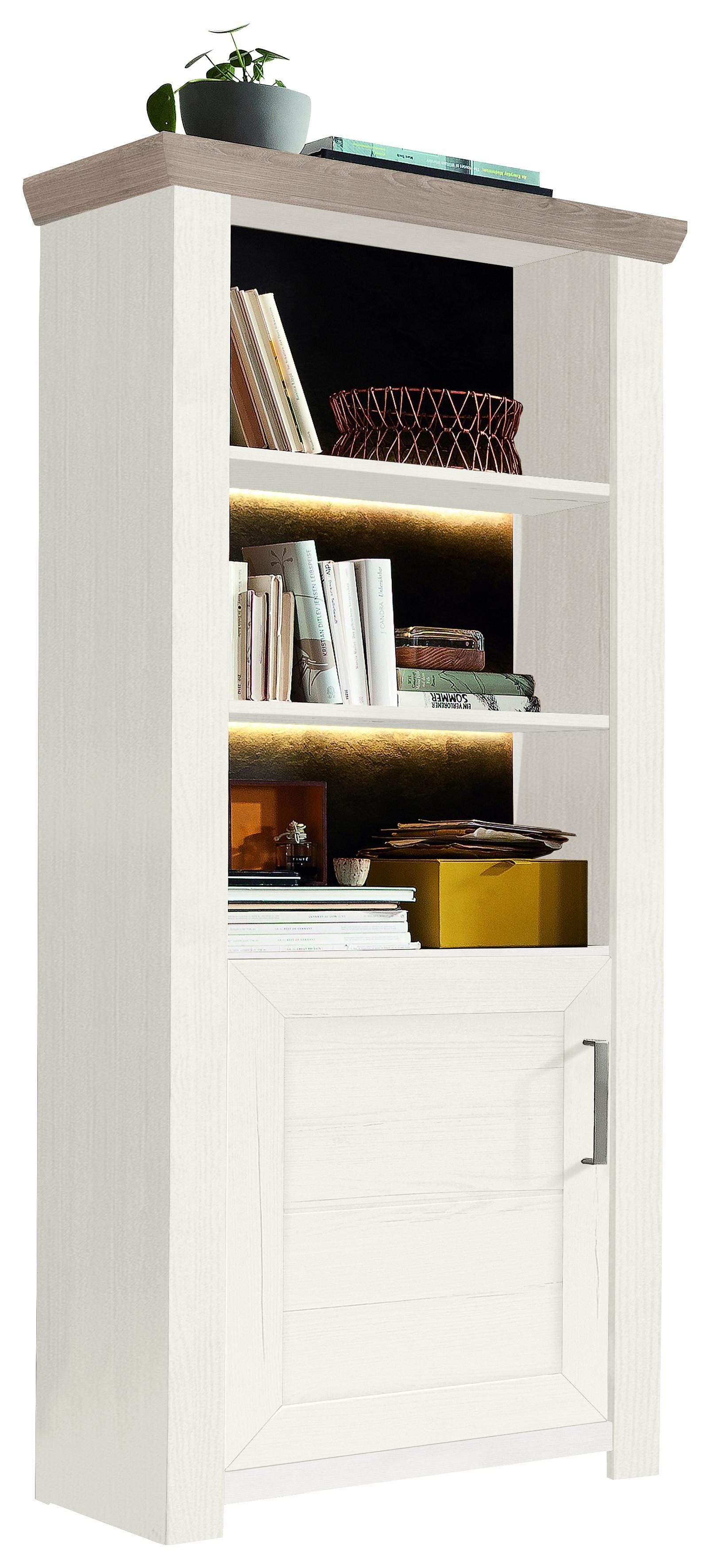 set one by Musterring Rek York Type 09, met open vakken, deur aanslag verwisselbaar, B 75 x H 175 cm