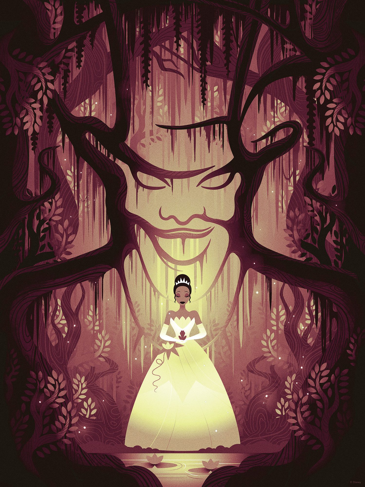 Komar Artprint Disney Tiana Dr. Facilier 300 x 280 cm (breedte x hoogte) - behang, vlies, woonkamer, slaapkamer (1 stuk)
