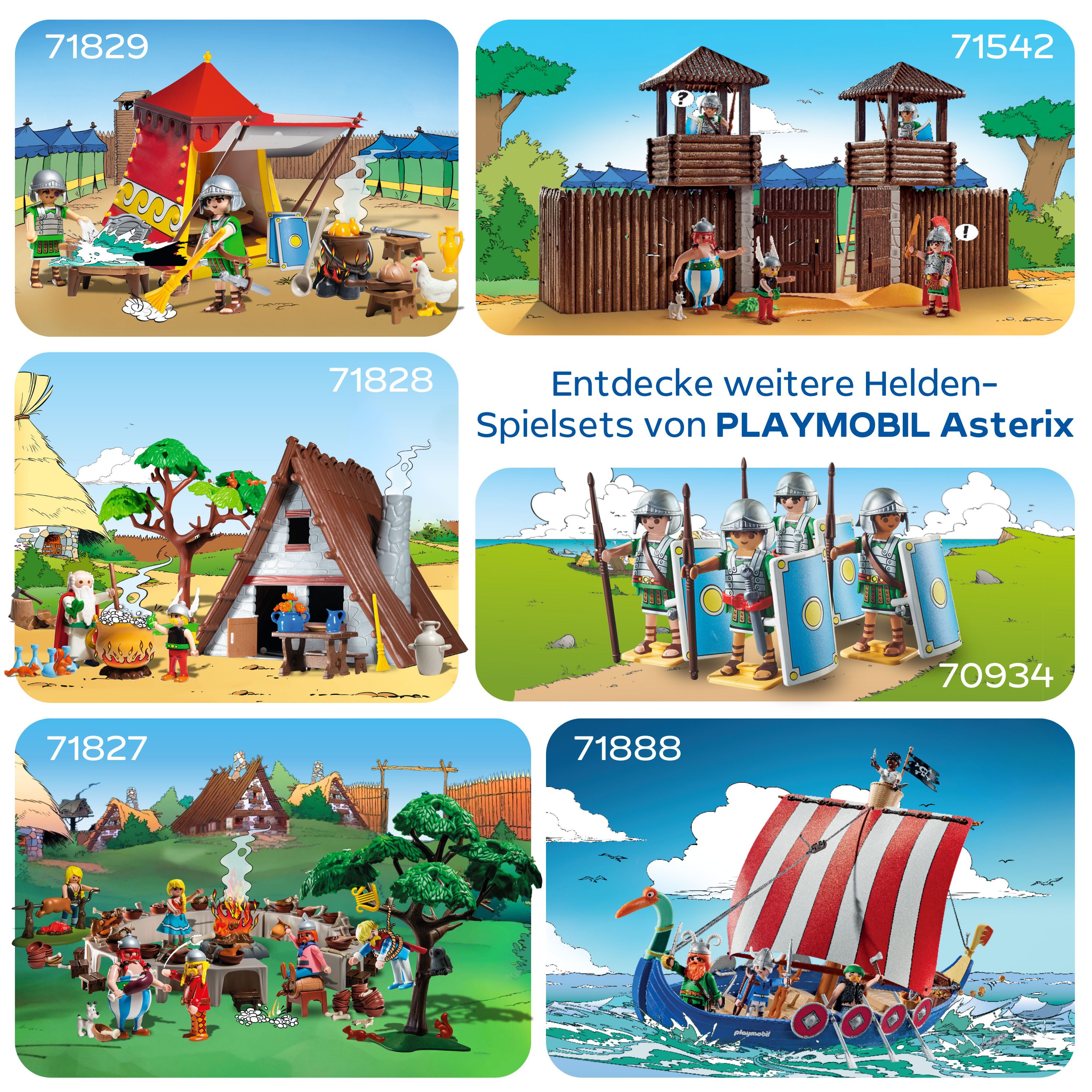 Playmobil® Constructie-speelset Asterix: Het Dorpsbanket (71827), Playmobil Asterix (159-delig)
