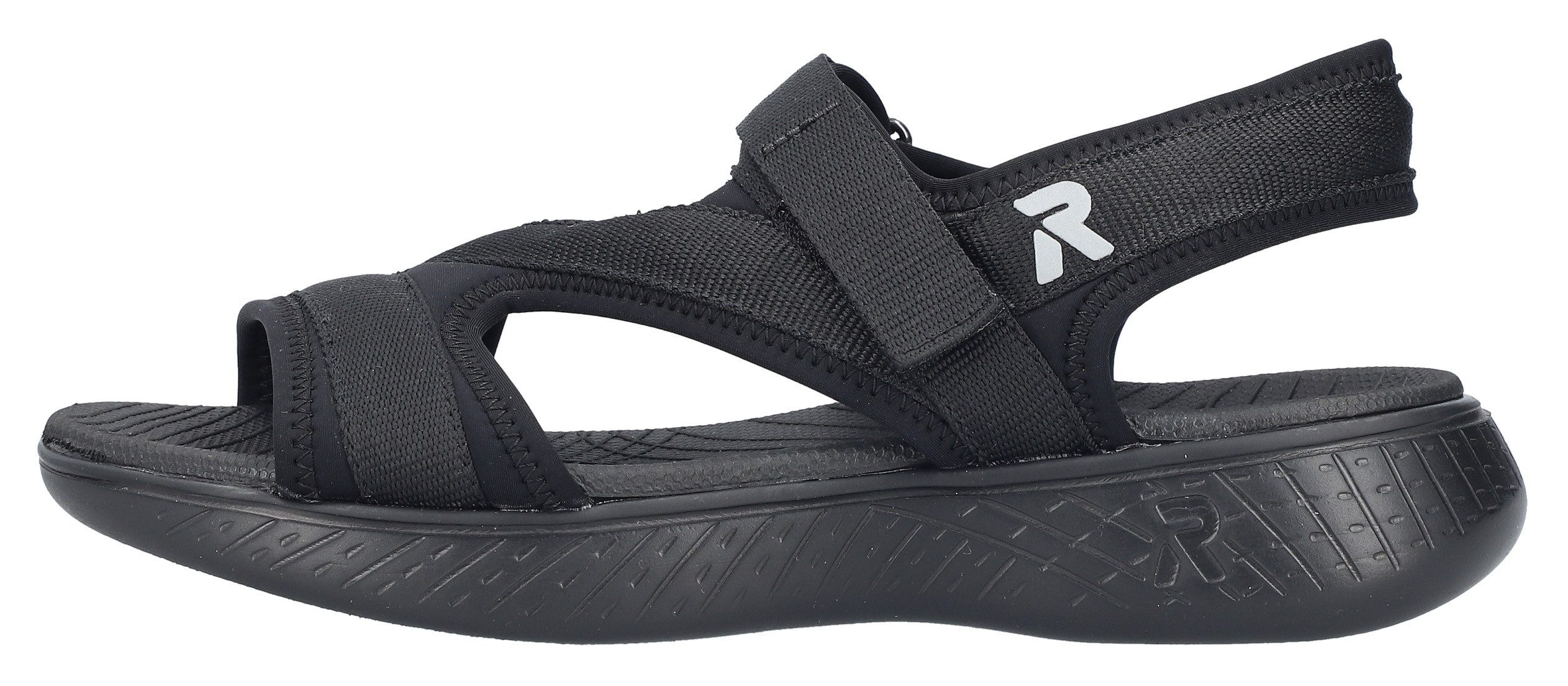 RIEKER Sport Sandalen Trekkingsandaal, outdoorsandaal, zomerschoen met klittenbandbandjes