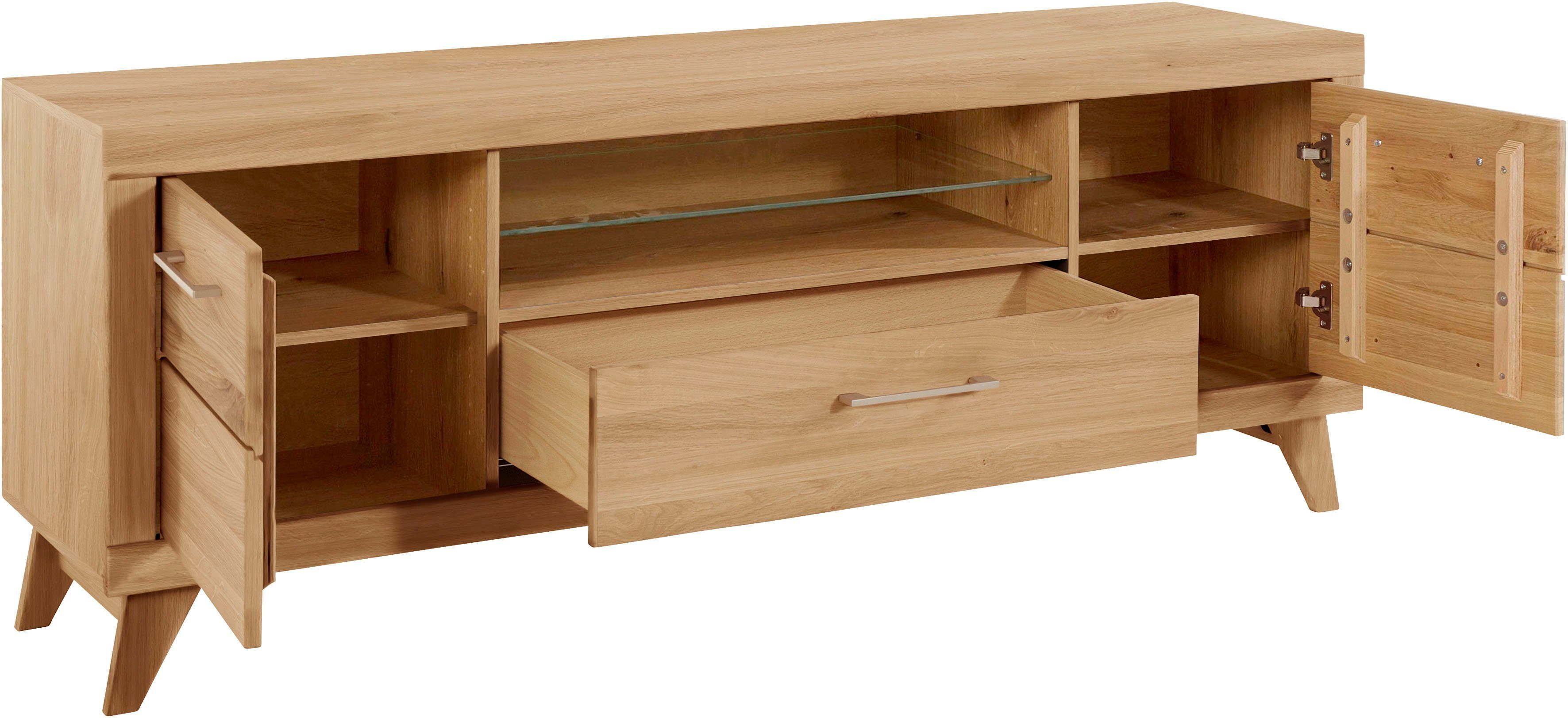 VOGL Möbelfabrik Tv-meubel 1237 Massief houten front, breedte ca. 171 cm, met soft-close functie