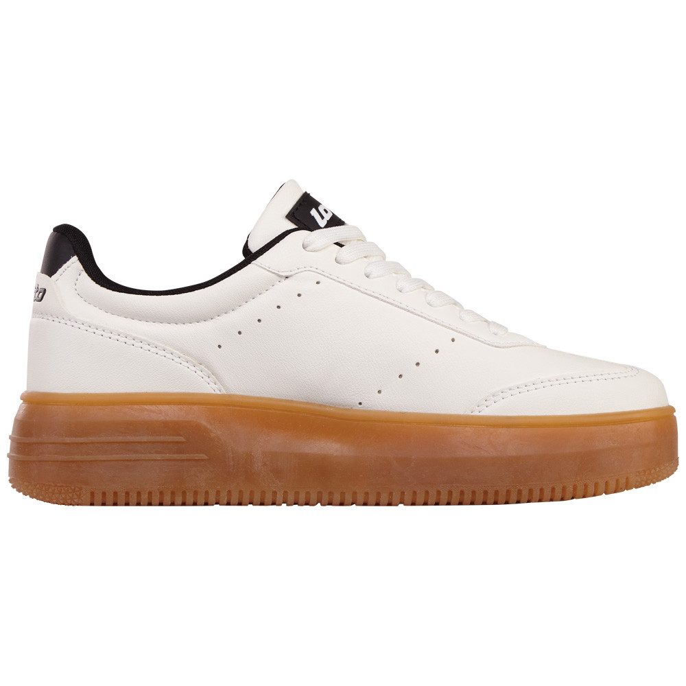 lotto Sneakers op honingkleurige plateau-sneakerzool