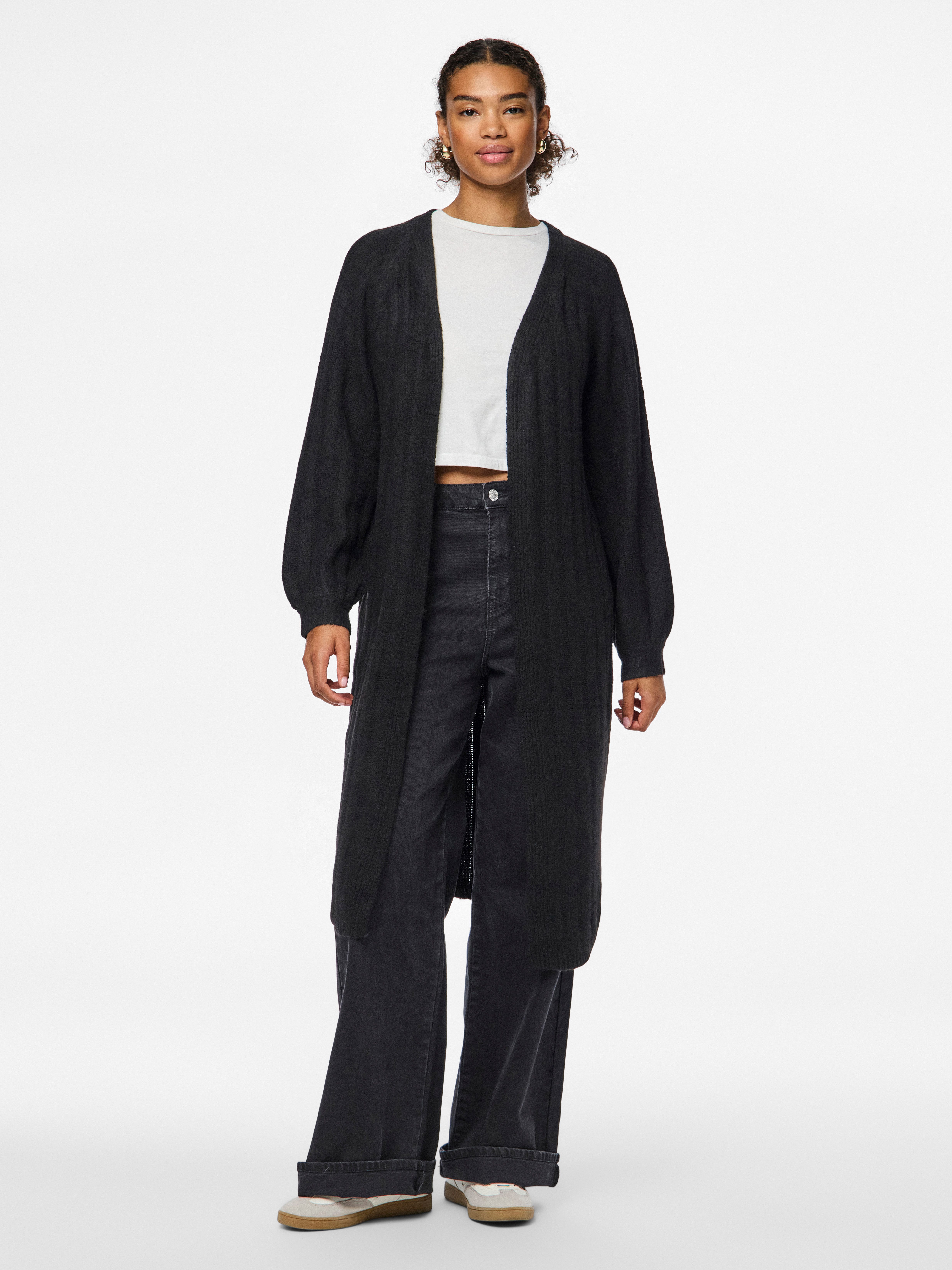 pieces Vest PCMAGGY LS LONG KNIT CARDIGAN NOOS BC