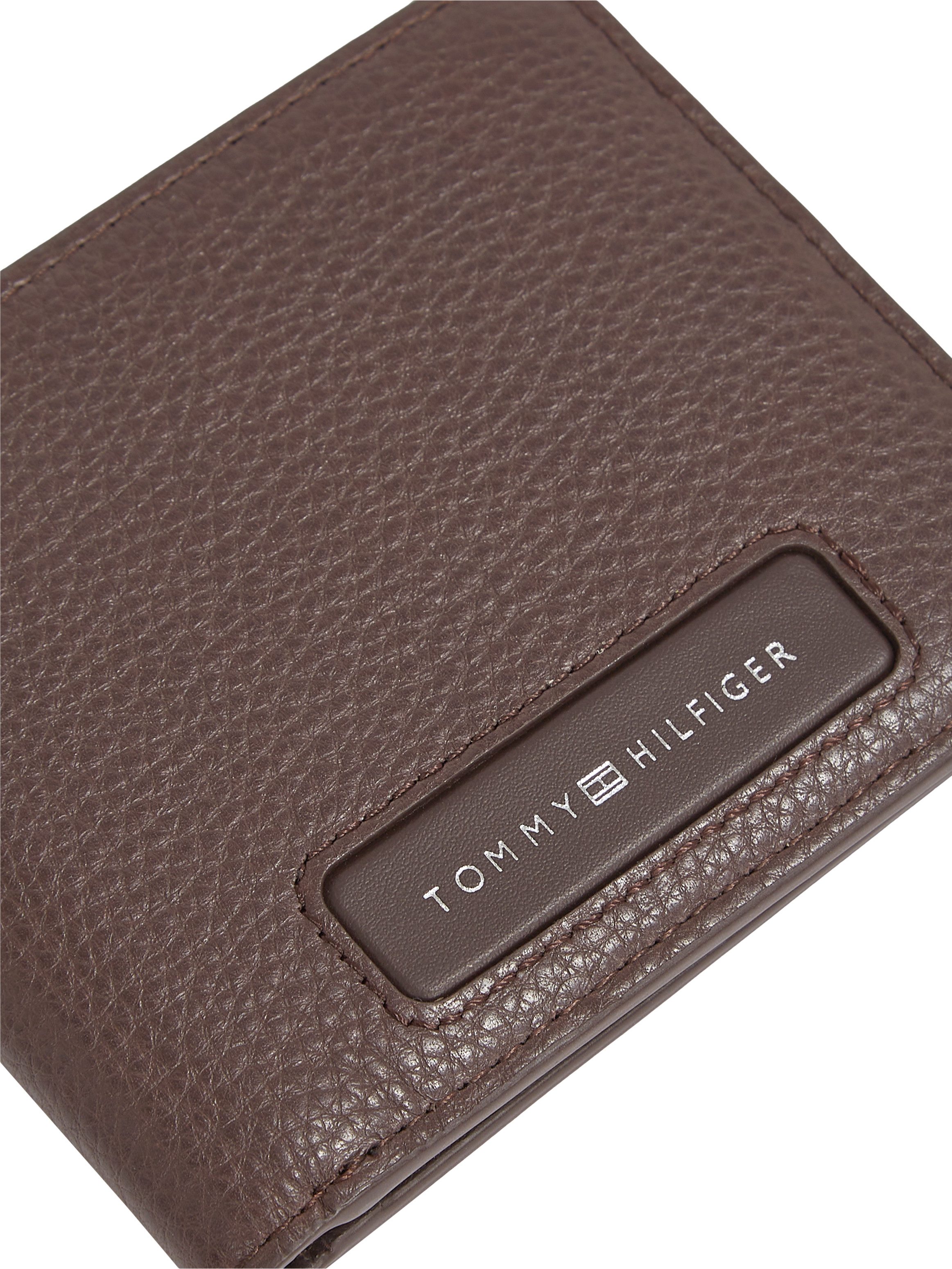 Tommy Hilfiger Portemonnee TH MONOGRAM MINI CC WALLET , heren portemonnee, kaartenhouder, portemonnee met logo-opdruk