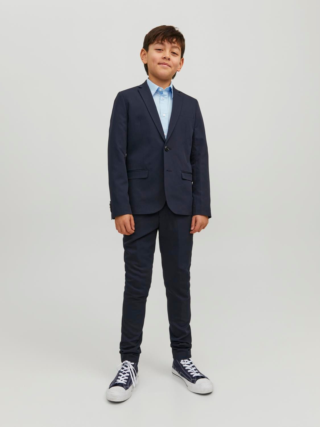 Jack & Jones Junior Kinderpak JPRSOLAR SUIT NOOS JNR (set, 2-delig) jongens chino's maat 146 blauw