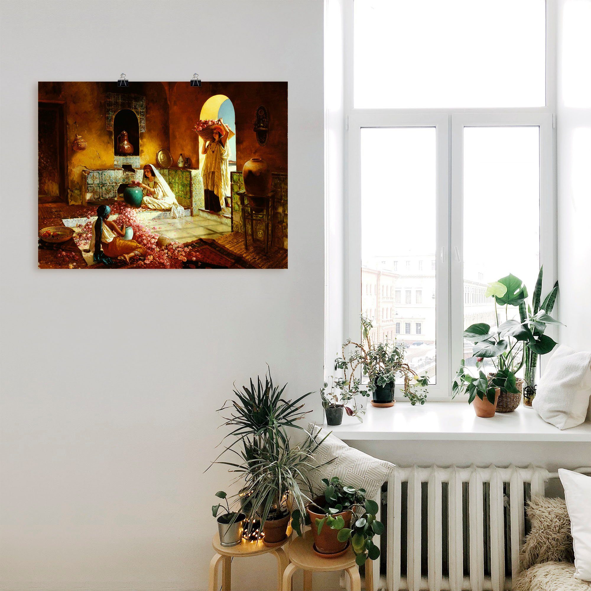 Artland Artprint De rozenoogst als artprint op linnen, poster in verschillende formaten maten