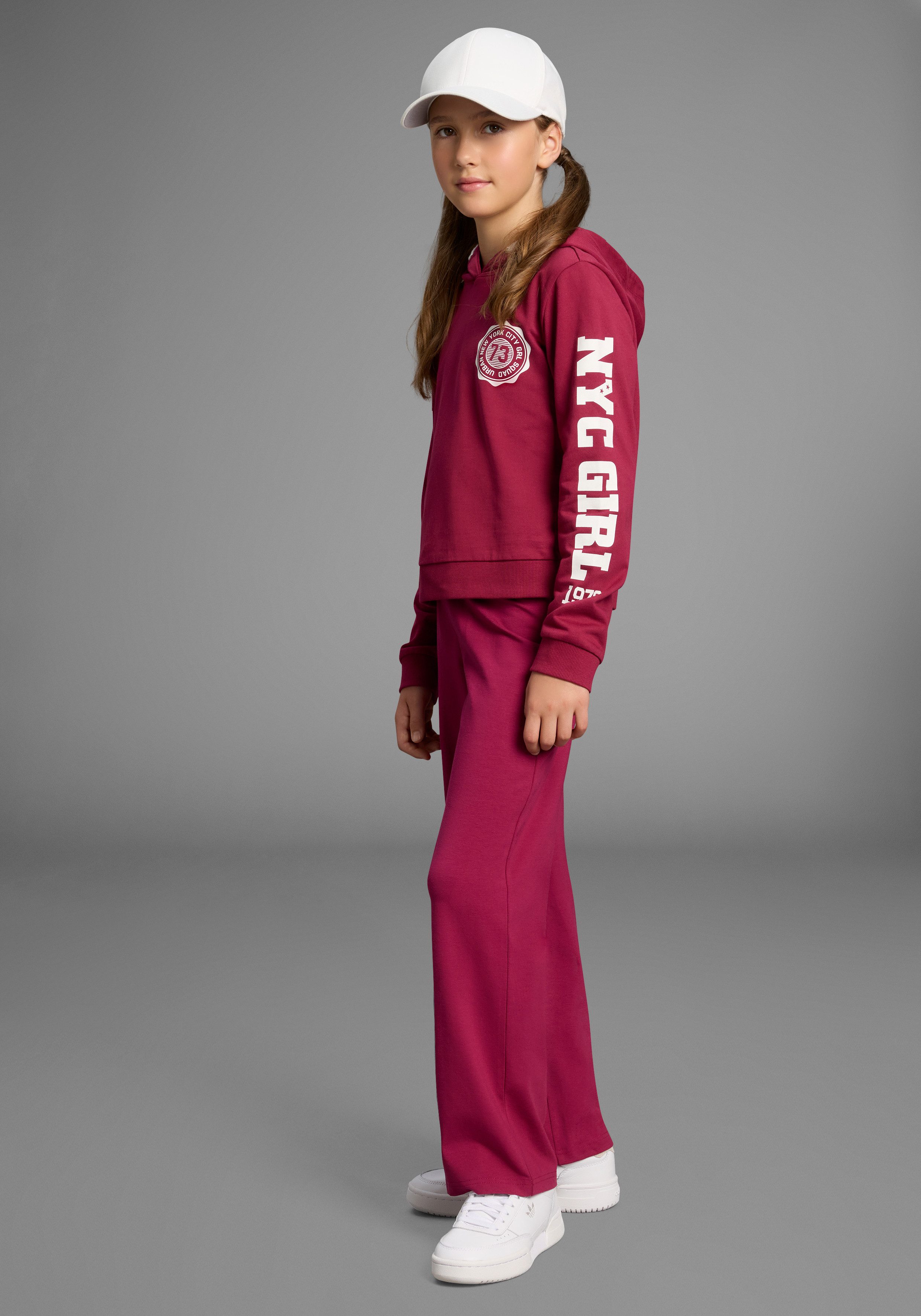 KIDSWORLD Jazzpants Jerseybroek met wijde pijpen