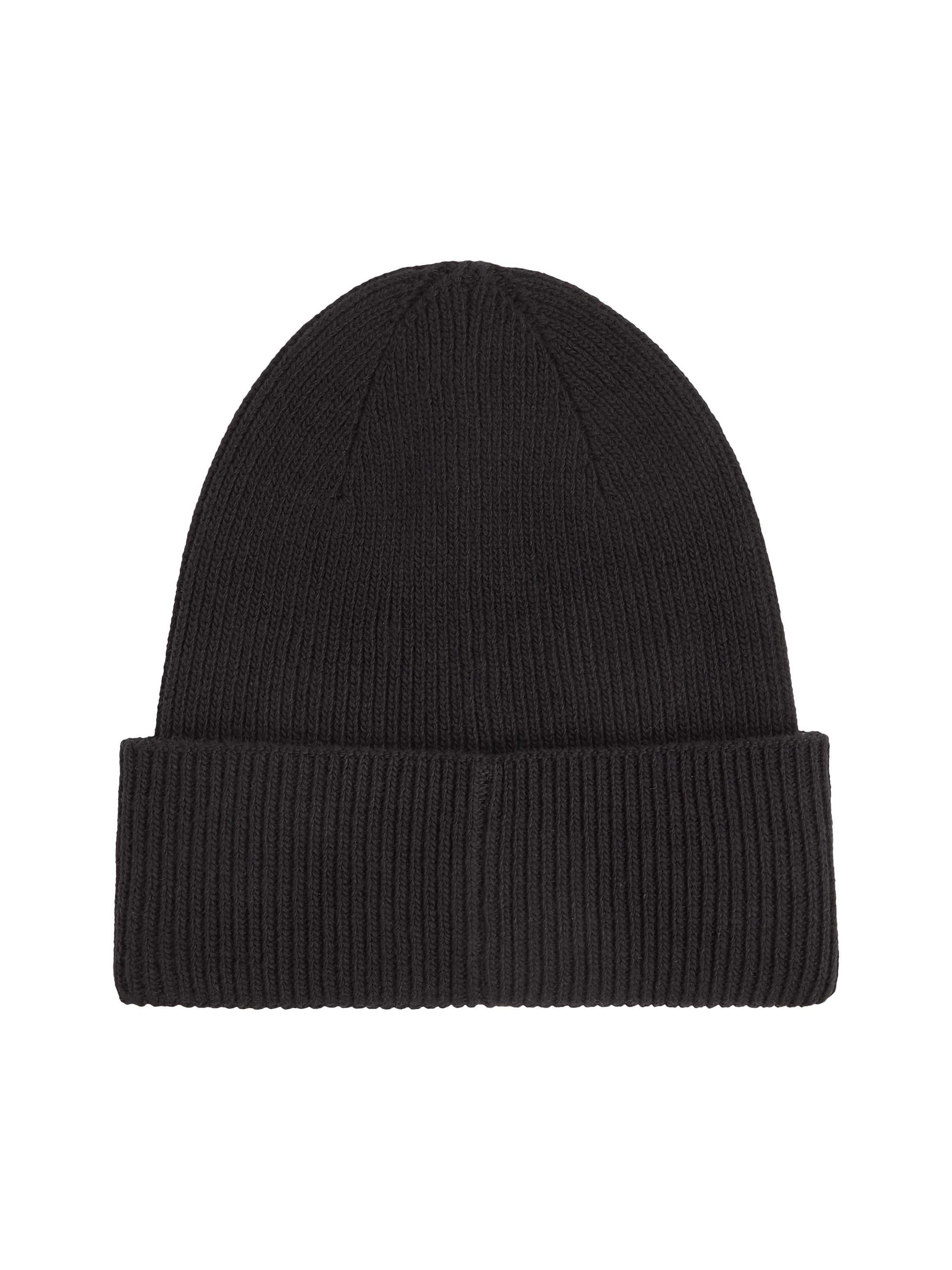 Calvin Klein Beanie COTTON WOOL FINE RIB BEANIE