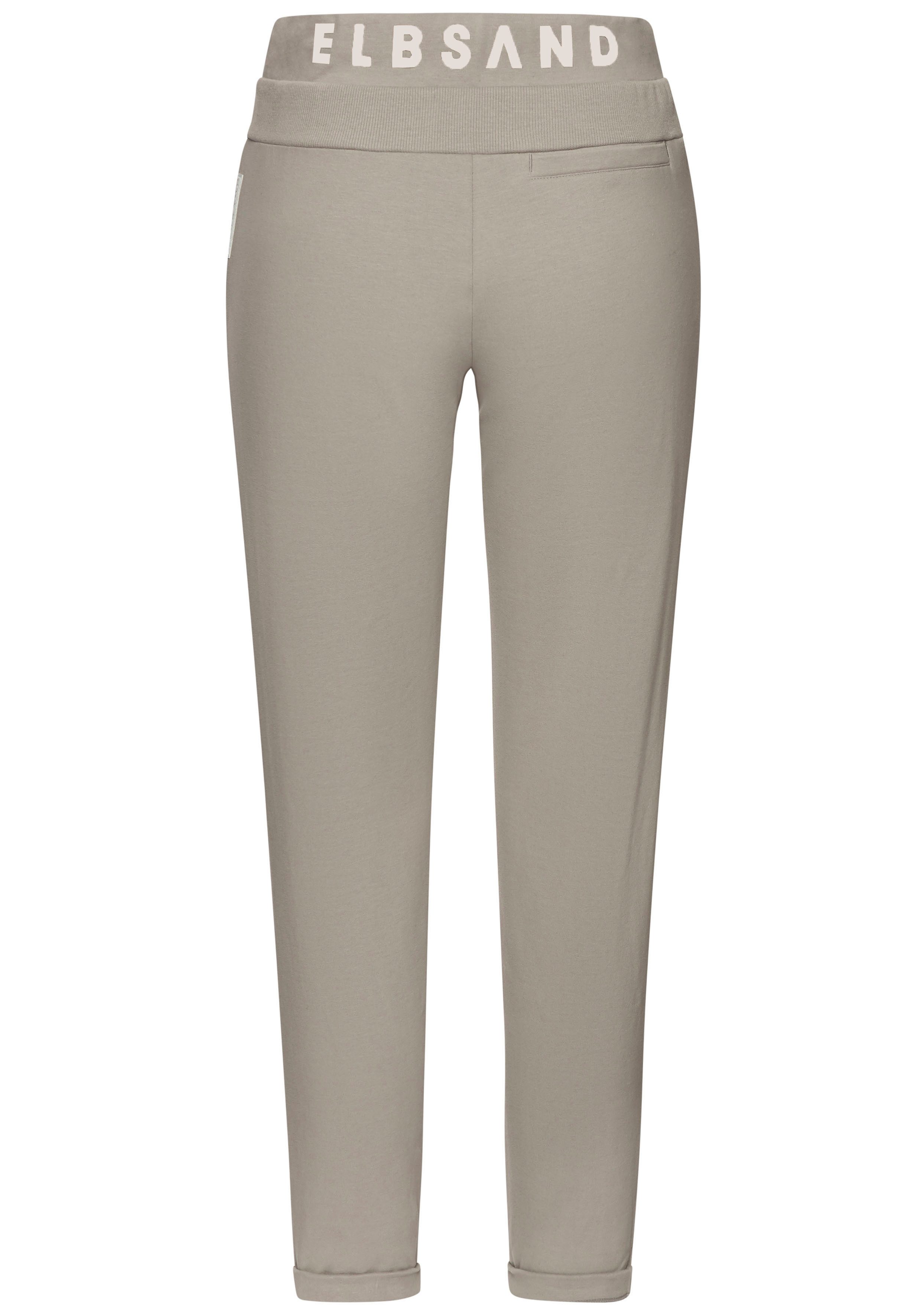Elbsand Sweatbroek Brinja met zakken en brede trekkoorden, joggingbroek, casual pasvorm