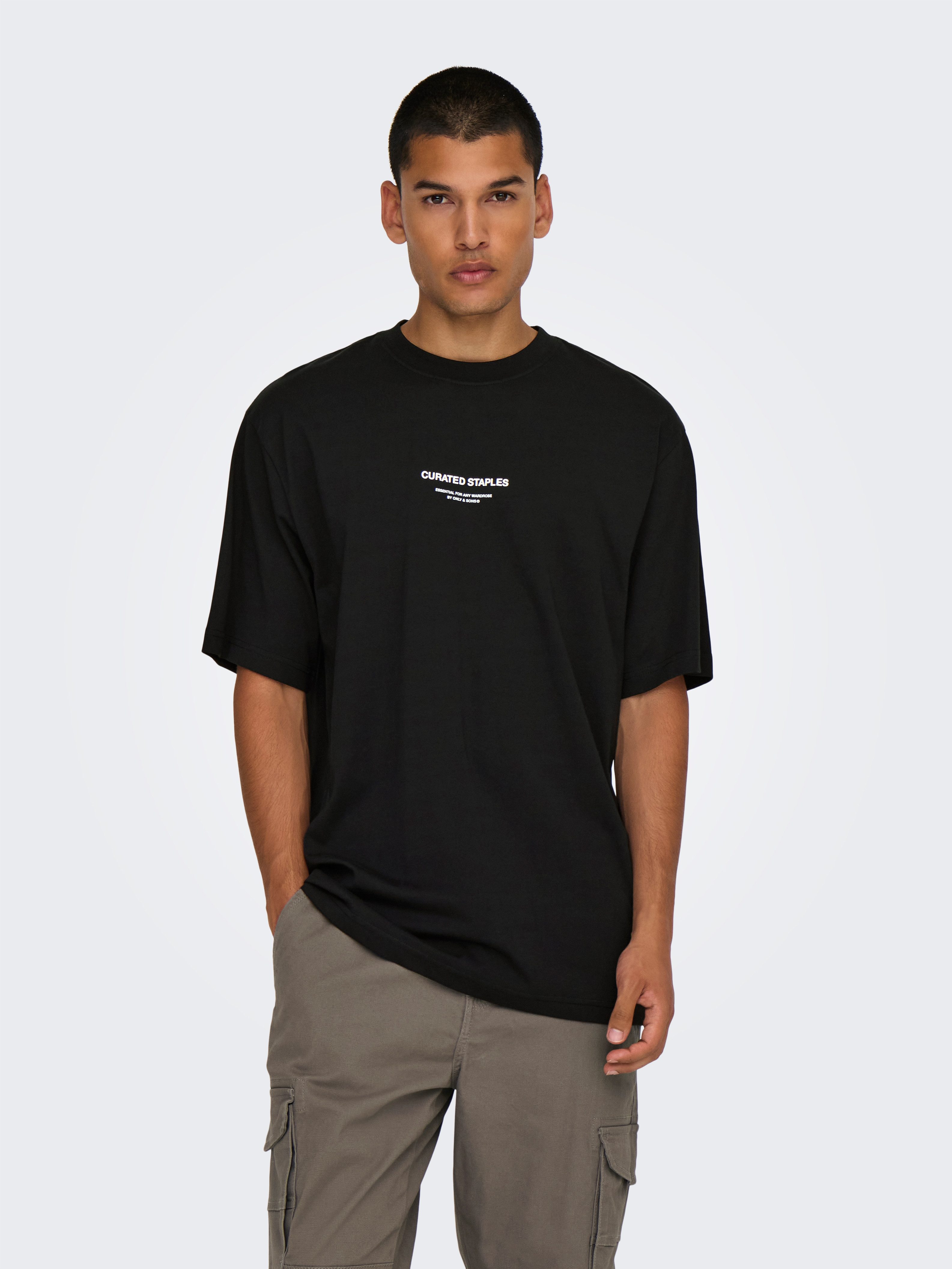 ONLY & SONS Shirt met ronde hals ONSCURATED RLX PRINT SS TEE