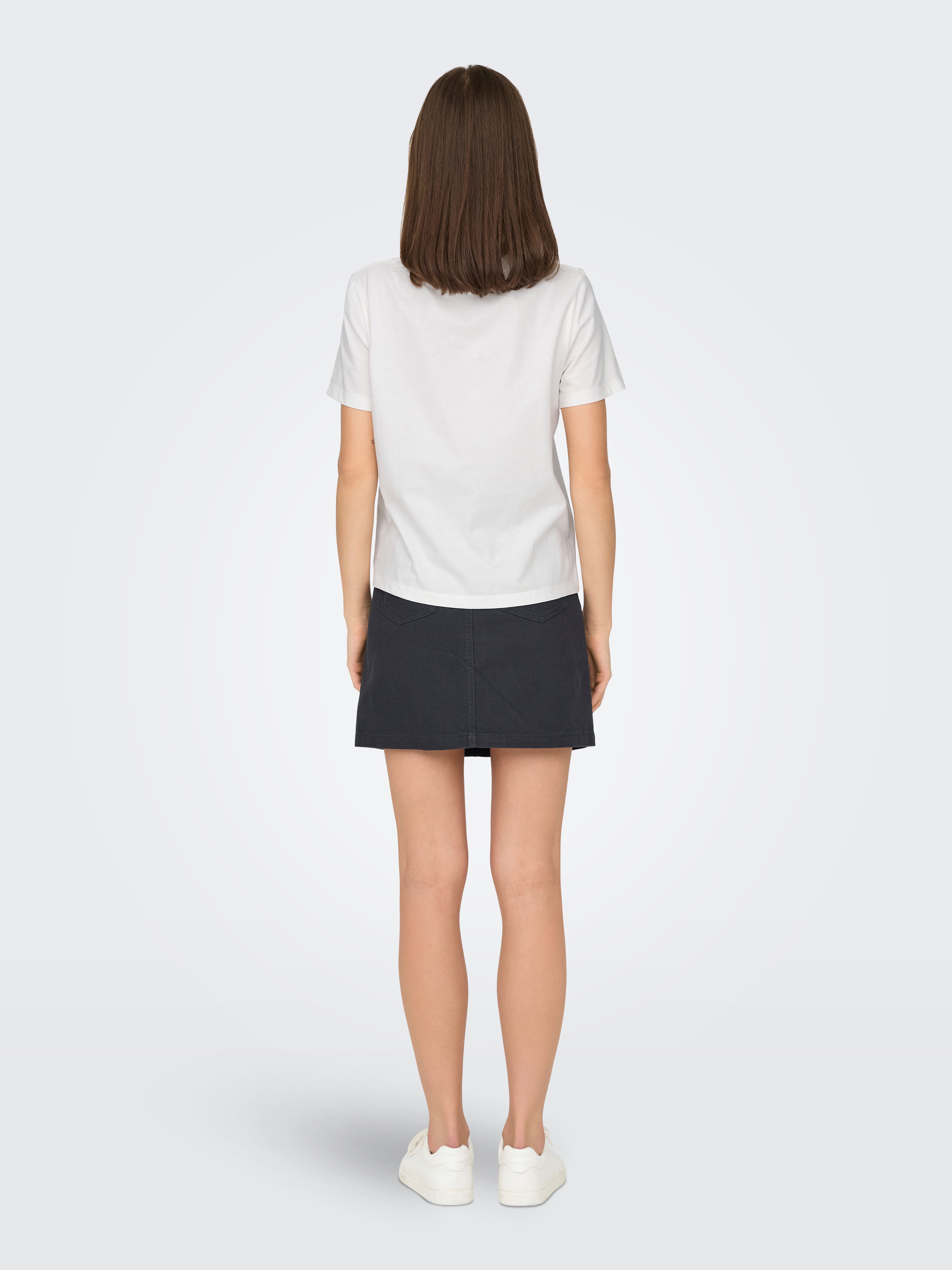 JDY Shirt met korte mouwen JDYSELMA S/S CROCHET POCKET TOP JRS NOOS