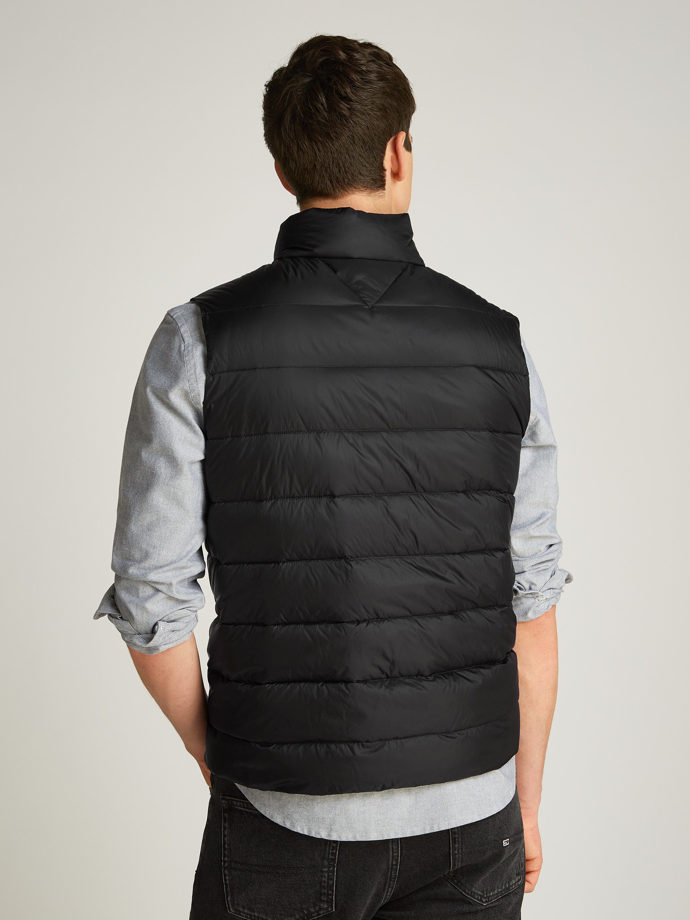 Tommy Jeans Plus Bodywarmer TJM LT DOWN VEST EXT in grote maten logoborduring insteekzakken