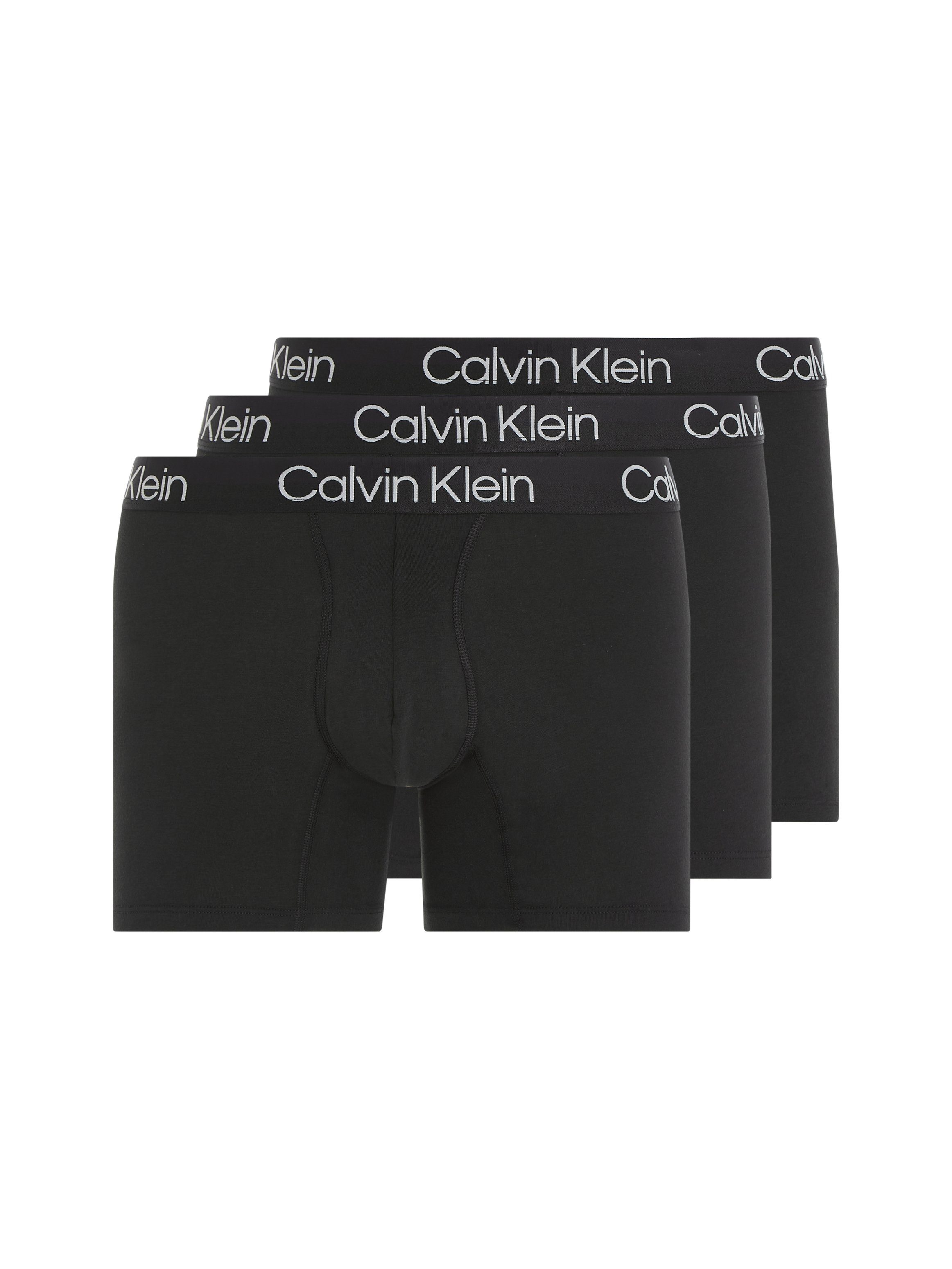 Calvin Klein Boxershort met langere pijpen (set, 3 stuks) heren strakke boxershorts maat S zwart