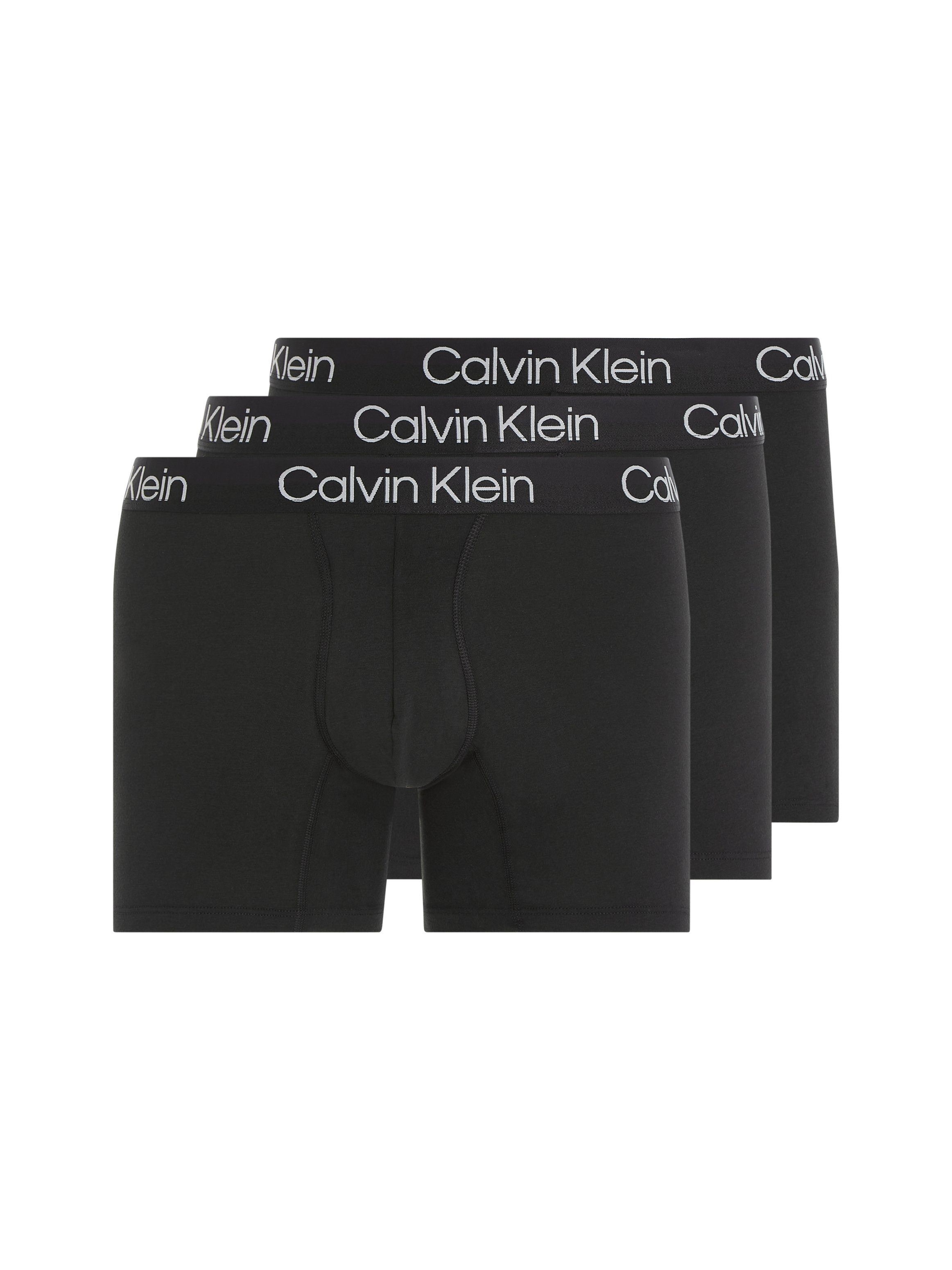 Calvin Klein Boxershorts modern structure zwart 3-pack