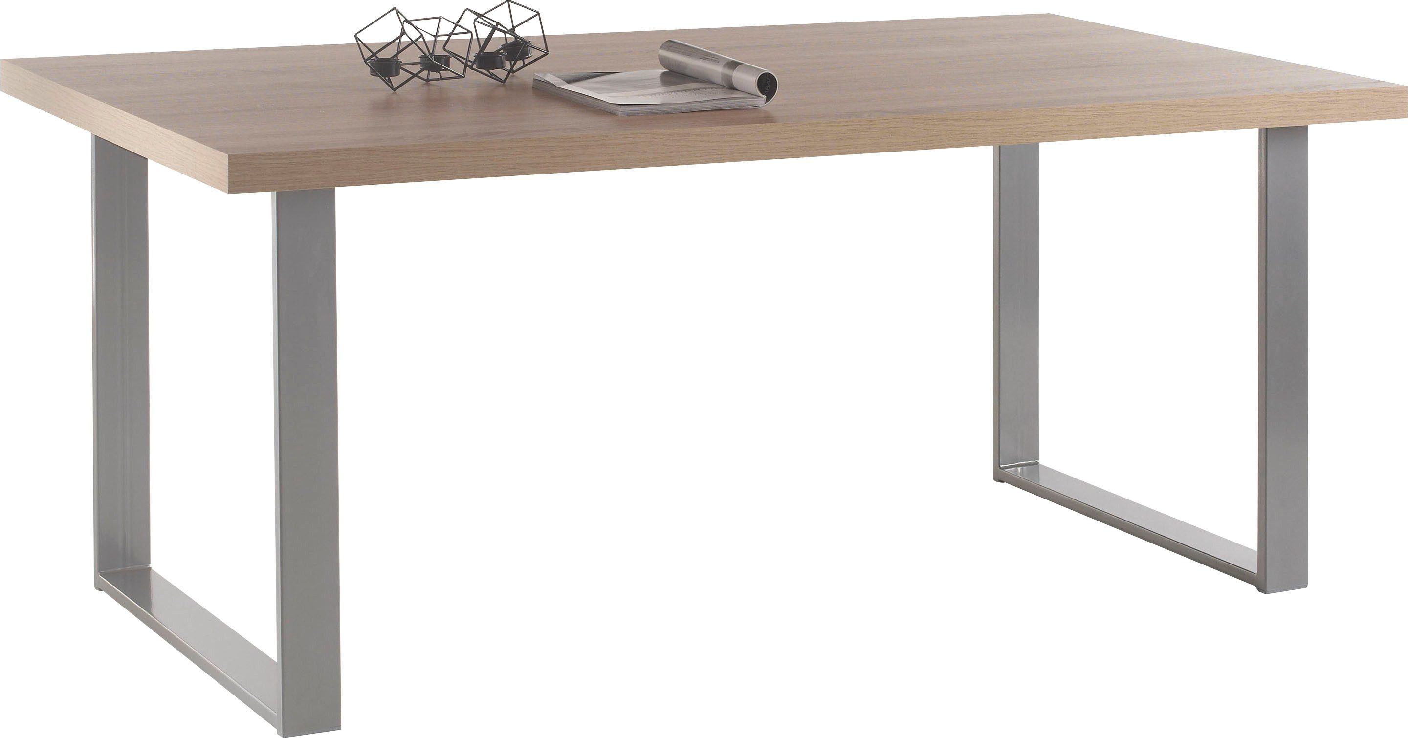 OTTO Stolkom Eettafel ANKA 180x200 cm, tafel in eiken sonoma decor eettafels bruin