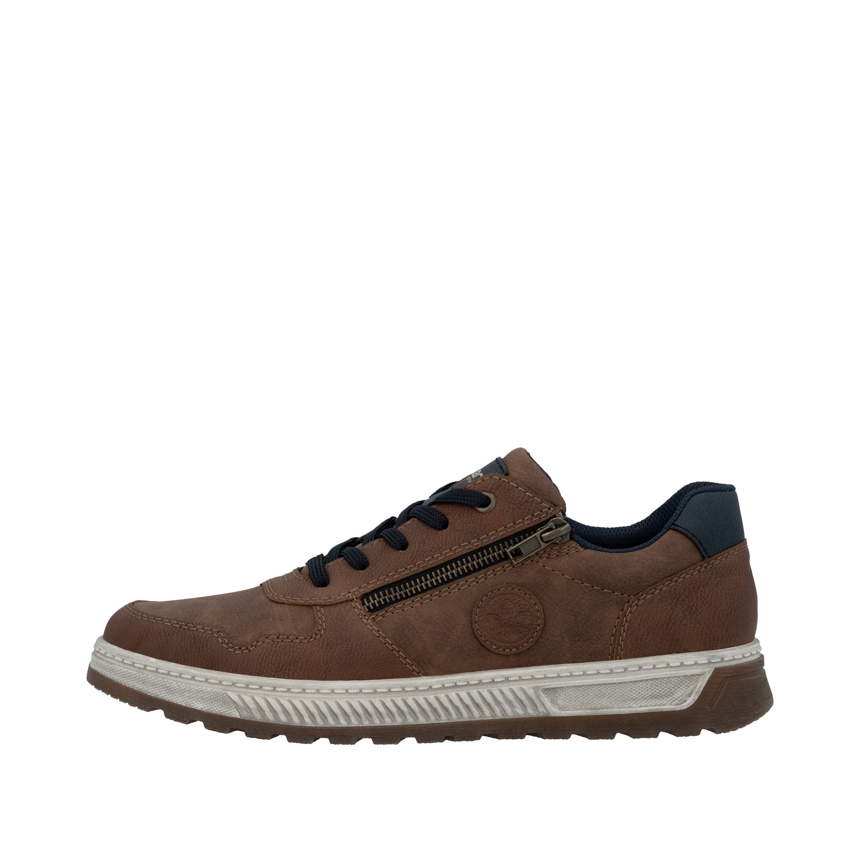 Rieker Sneakers Vrijetijdsschoen, halfschoen, veterschoen met contrastafwerking