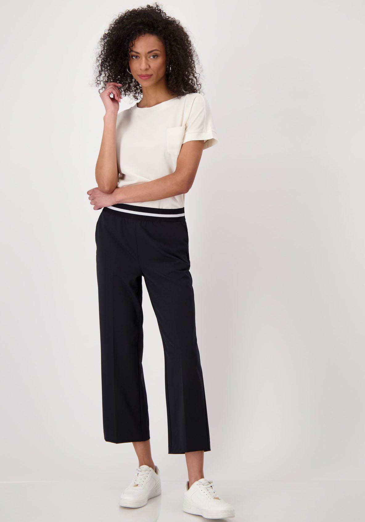Monari Culotte Broek met elastiek 66cm