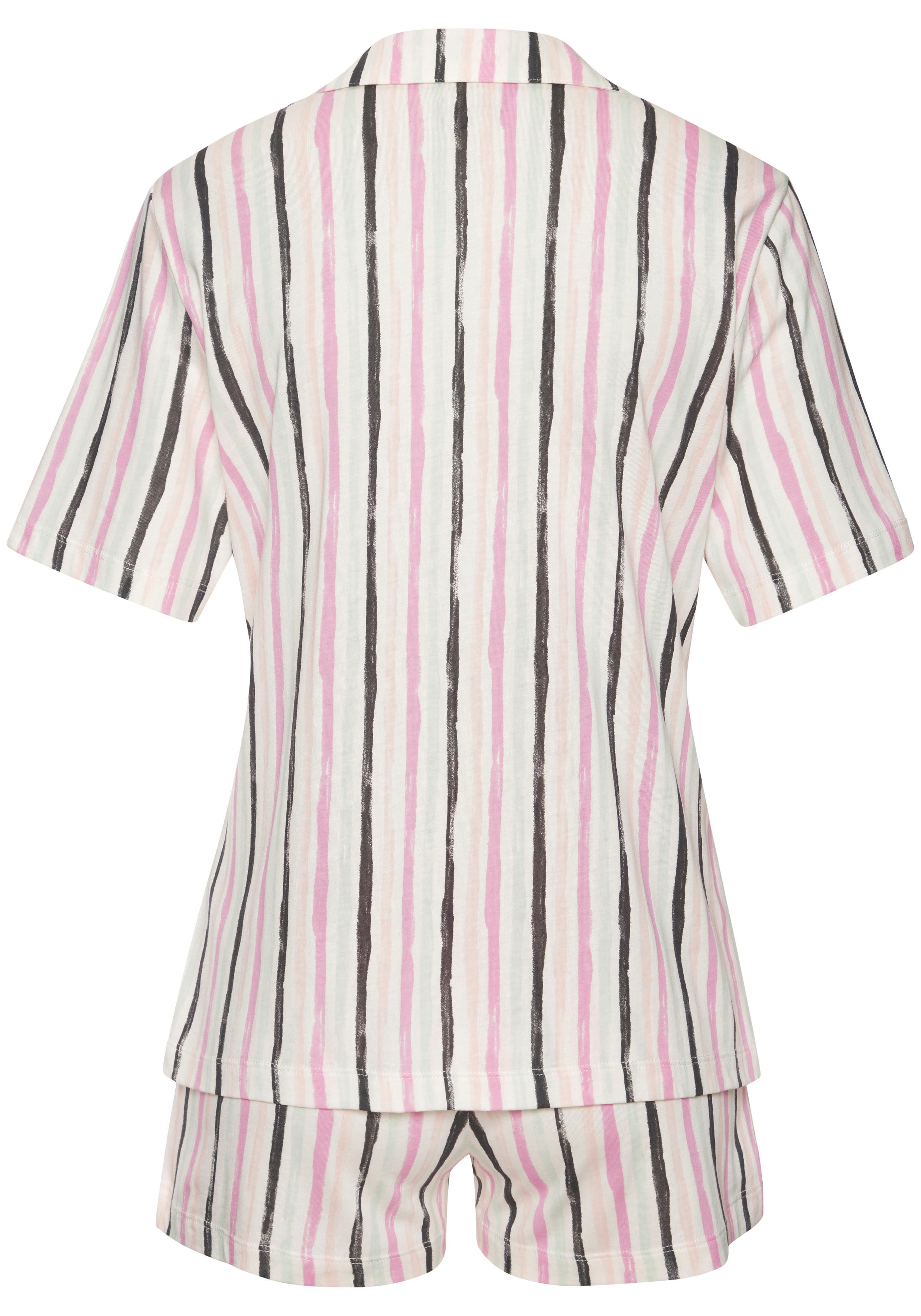 Vivance Dreams Shortama met aquarel patroon (2-delig)