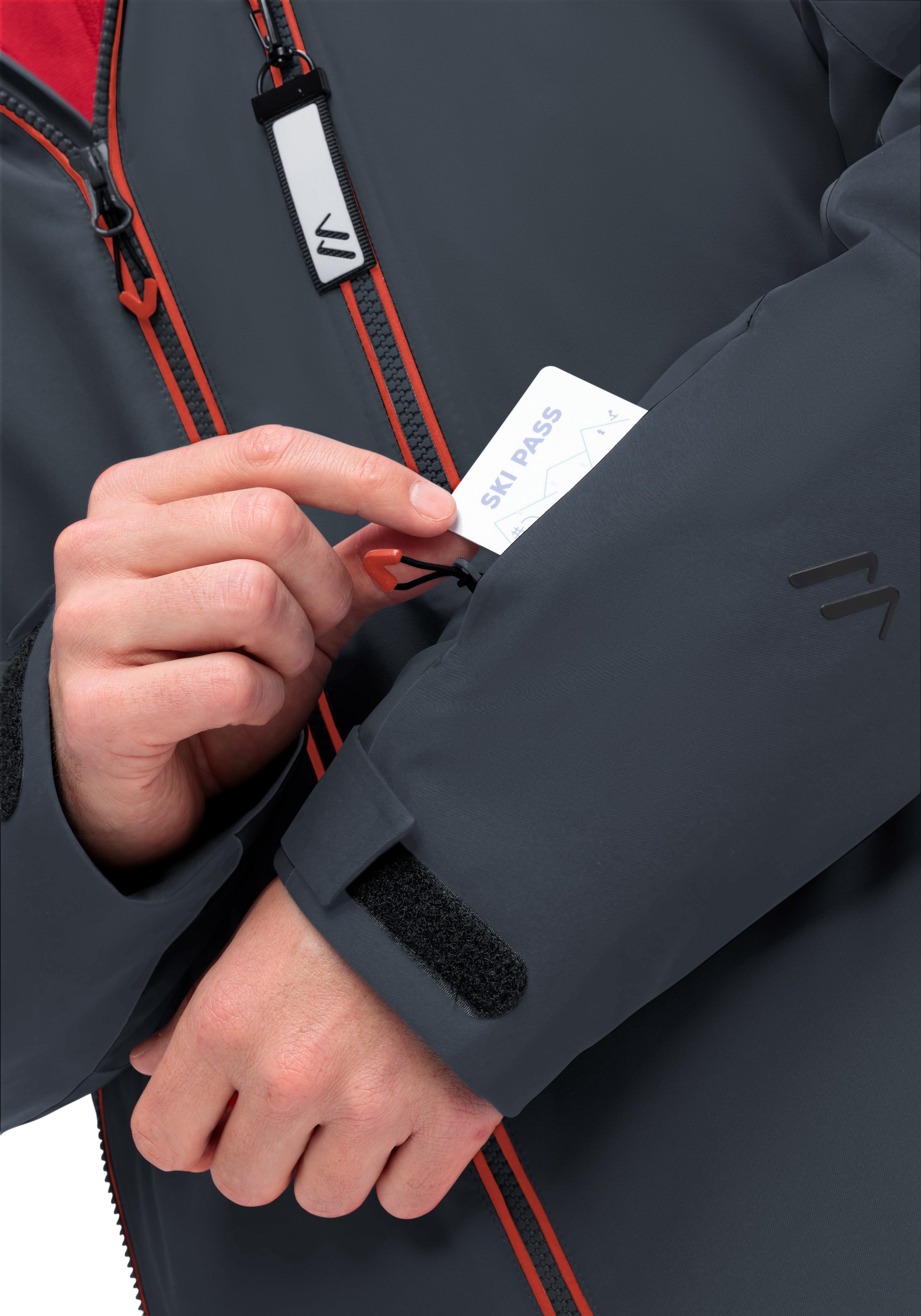 Maier Sports Ski-jack Oravice Heren winterjack met ritszakken en capuchon waterdicht