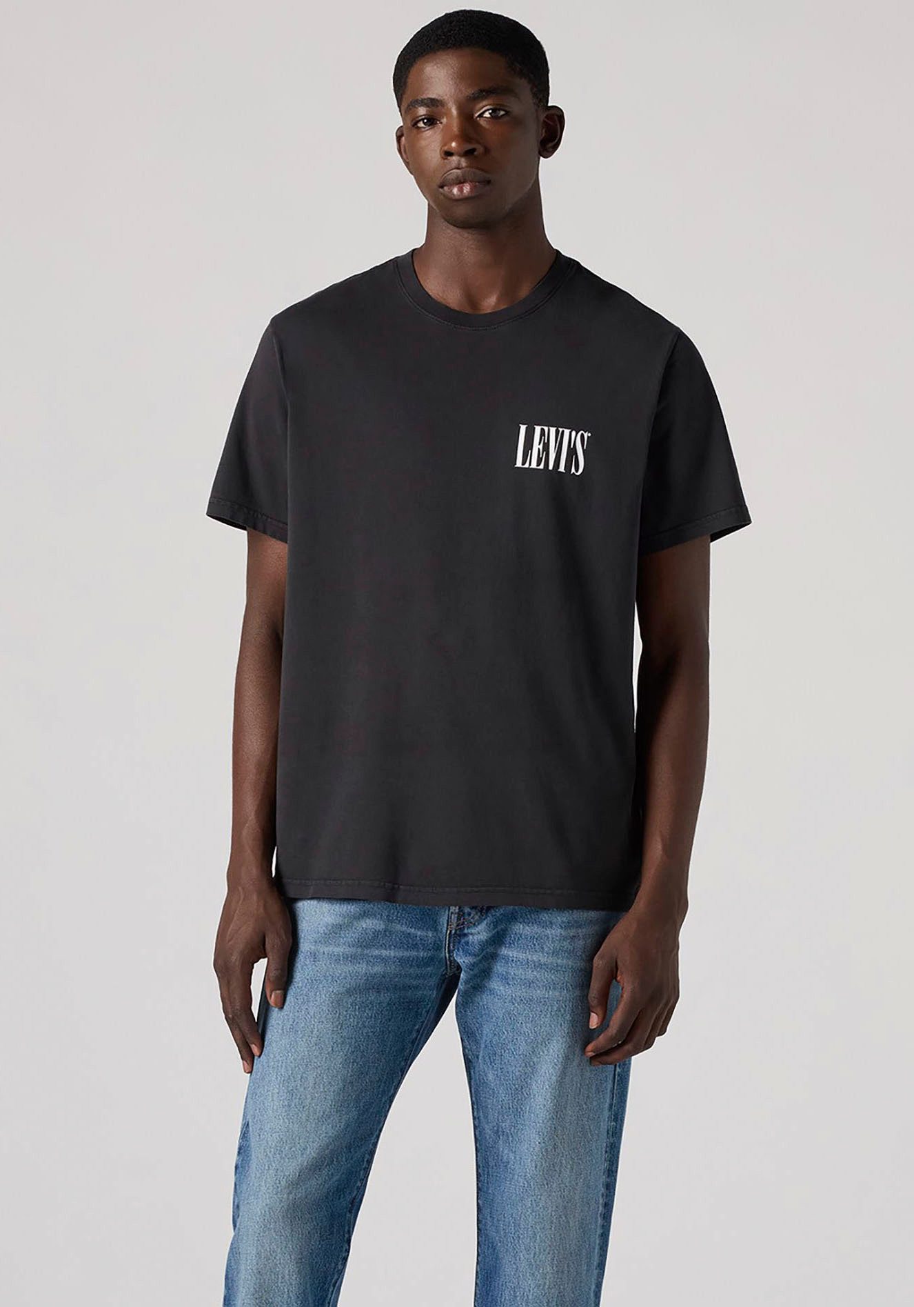 Levi's® T-shirt met een logo-opschrift