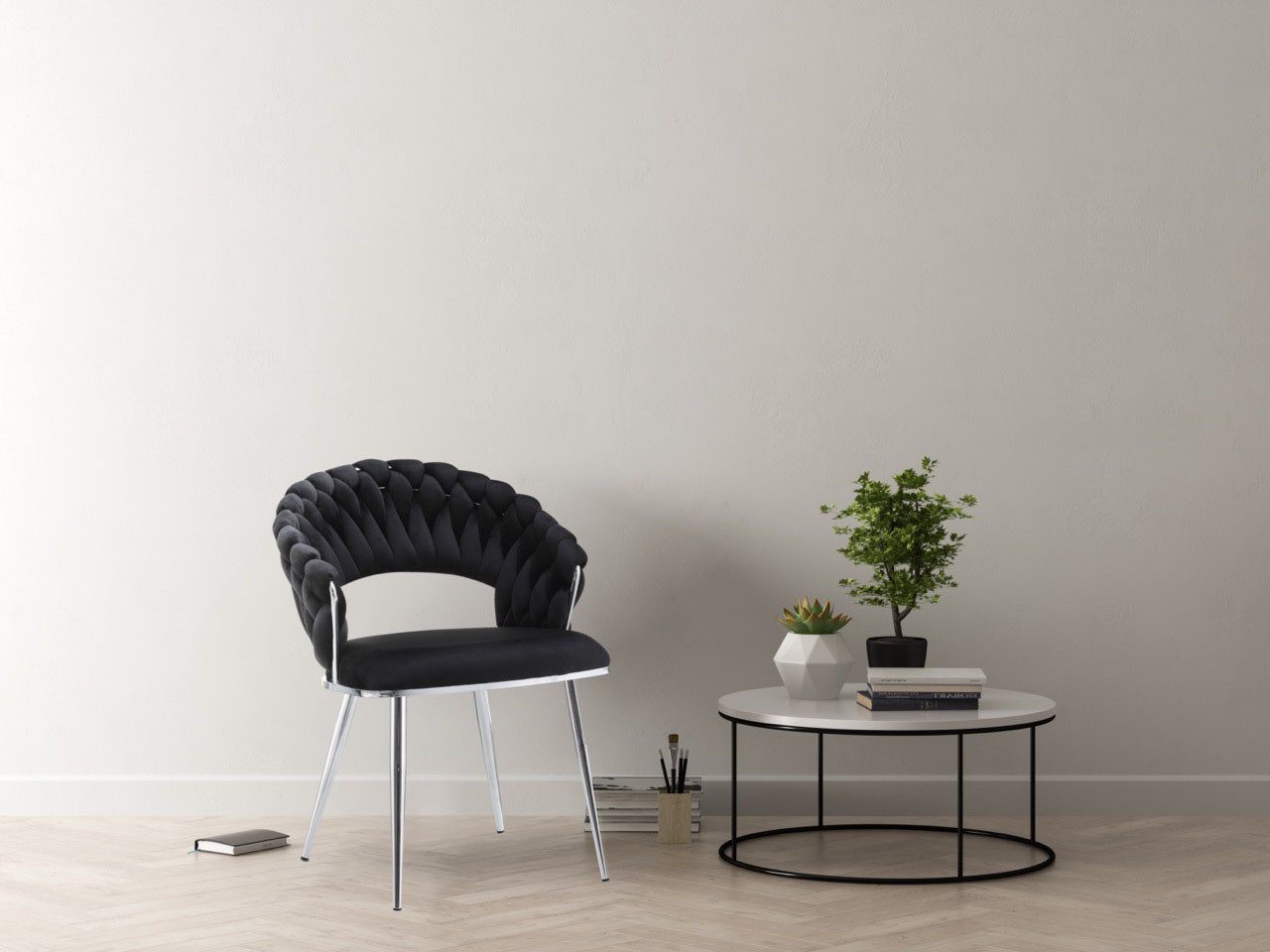 Kayoom Stoel Finesse 125 2-delige set, BESTSELLER! Vlechtwerk op de rug (set, 2 stuks) 4 poot stoelen