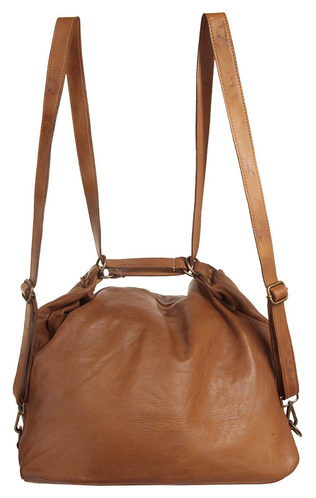 Forty Degrees Rugzak echt leer, made in italy