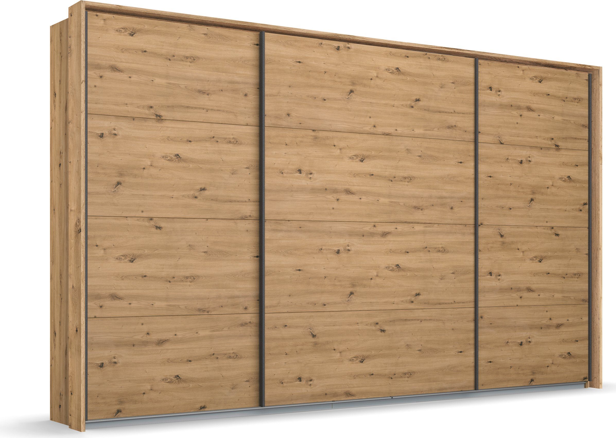 rauch Zweefdeurkast Oteli incl. passe-partout optioneel met verlichting zweefdeurkasten maat 323 cm x 214 cm x 68 cm beige