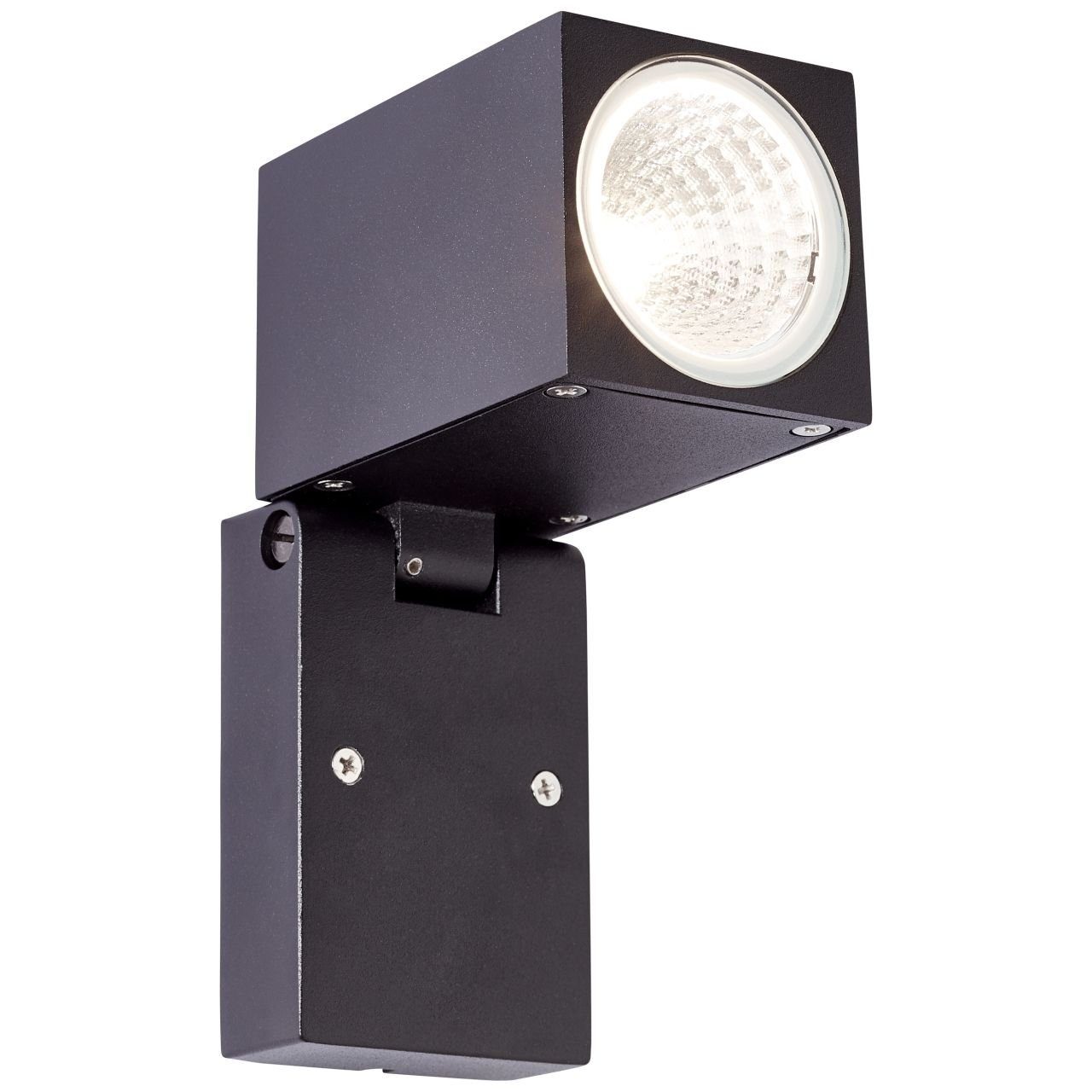 Brilliant Leuchten Wandlamp Burk LED wandspot - hoofd kantelbaar - 10 cm hoogte x 65 cm breedte