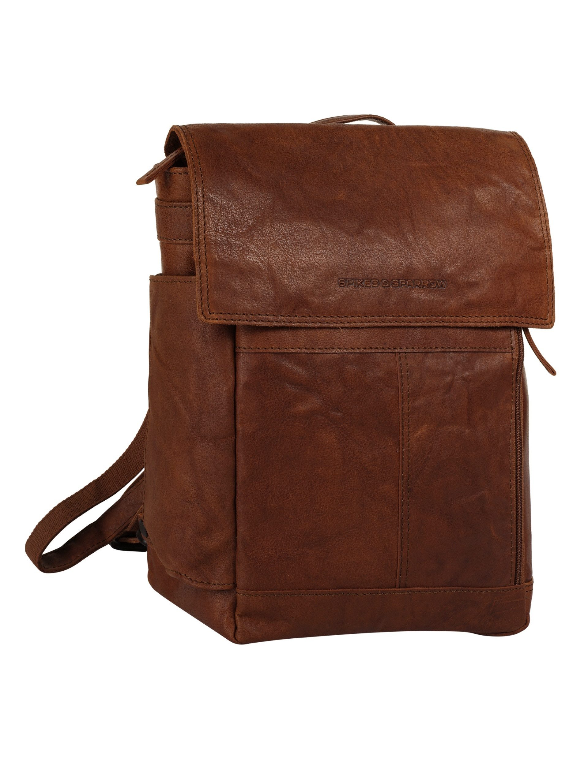 Spikes & Sparrow Laptoprugzak echt leder
