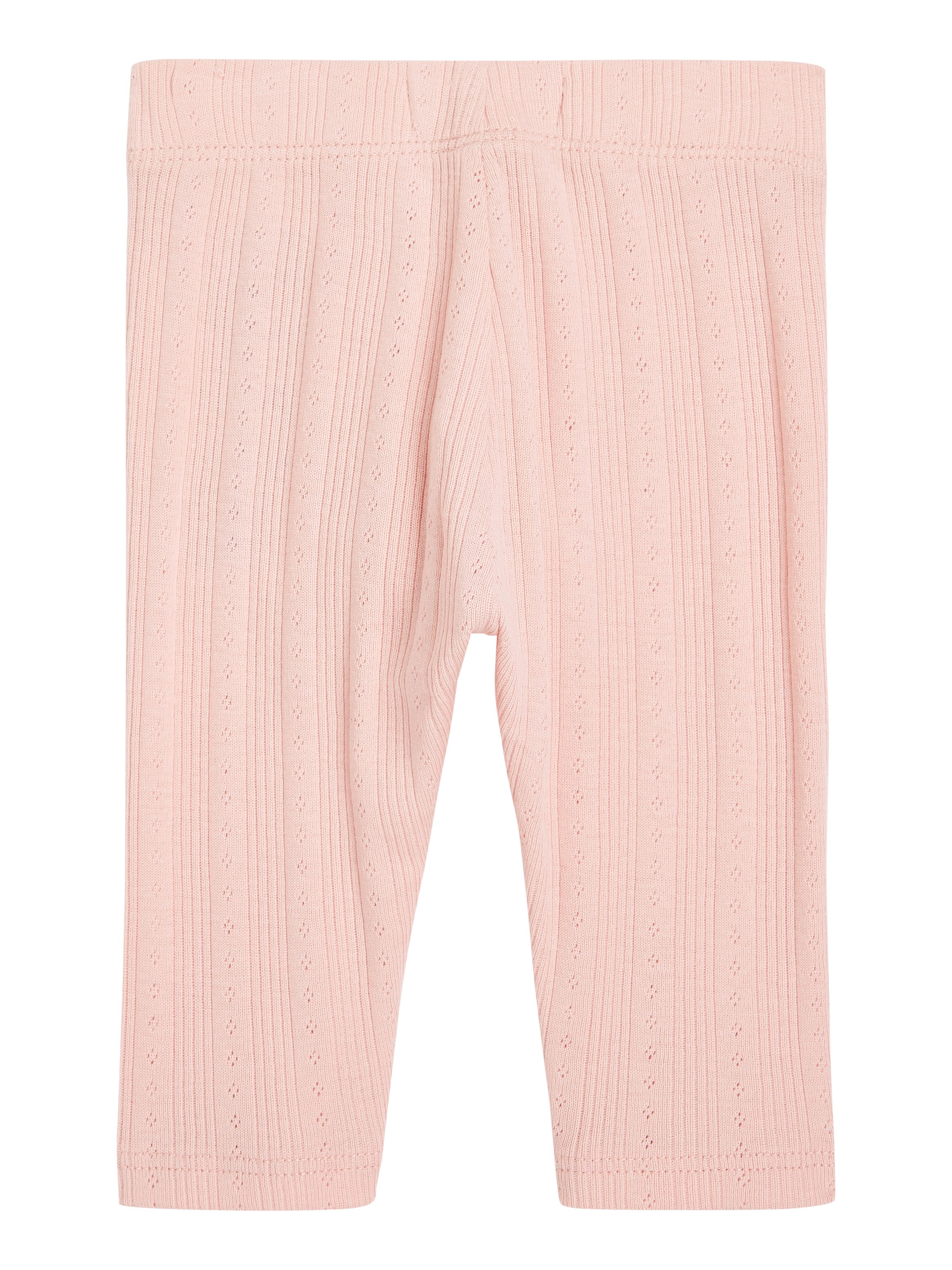 Tommy Hilfiger Legging FLOWER POINTELLE LEGGING Baby tot 2 jaar met logo-borduursel