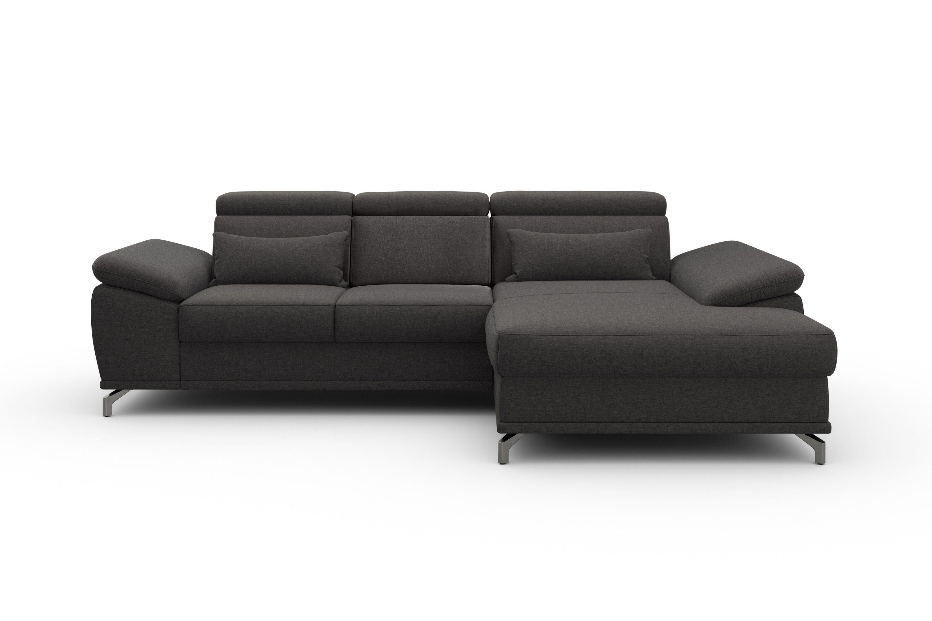 sit&more Hoekbank Cabrio L-vorm, met zitdiepteverstelling, arm- en hoofdsteunverstelling
