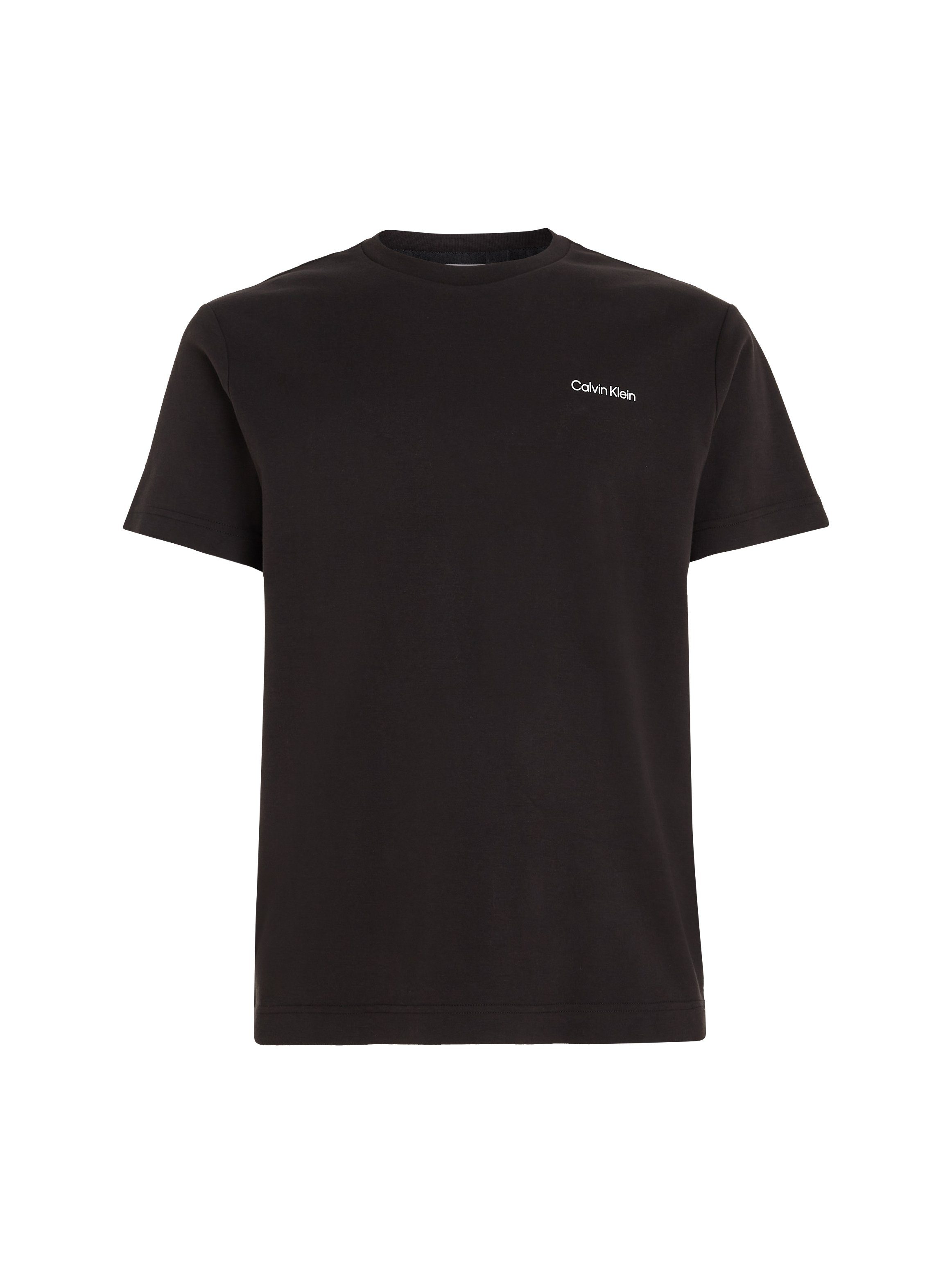 Calvin Klein T-shirt Micro Logo van dikke winterjersey, met logoprint