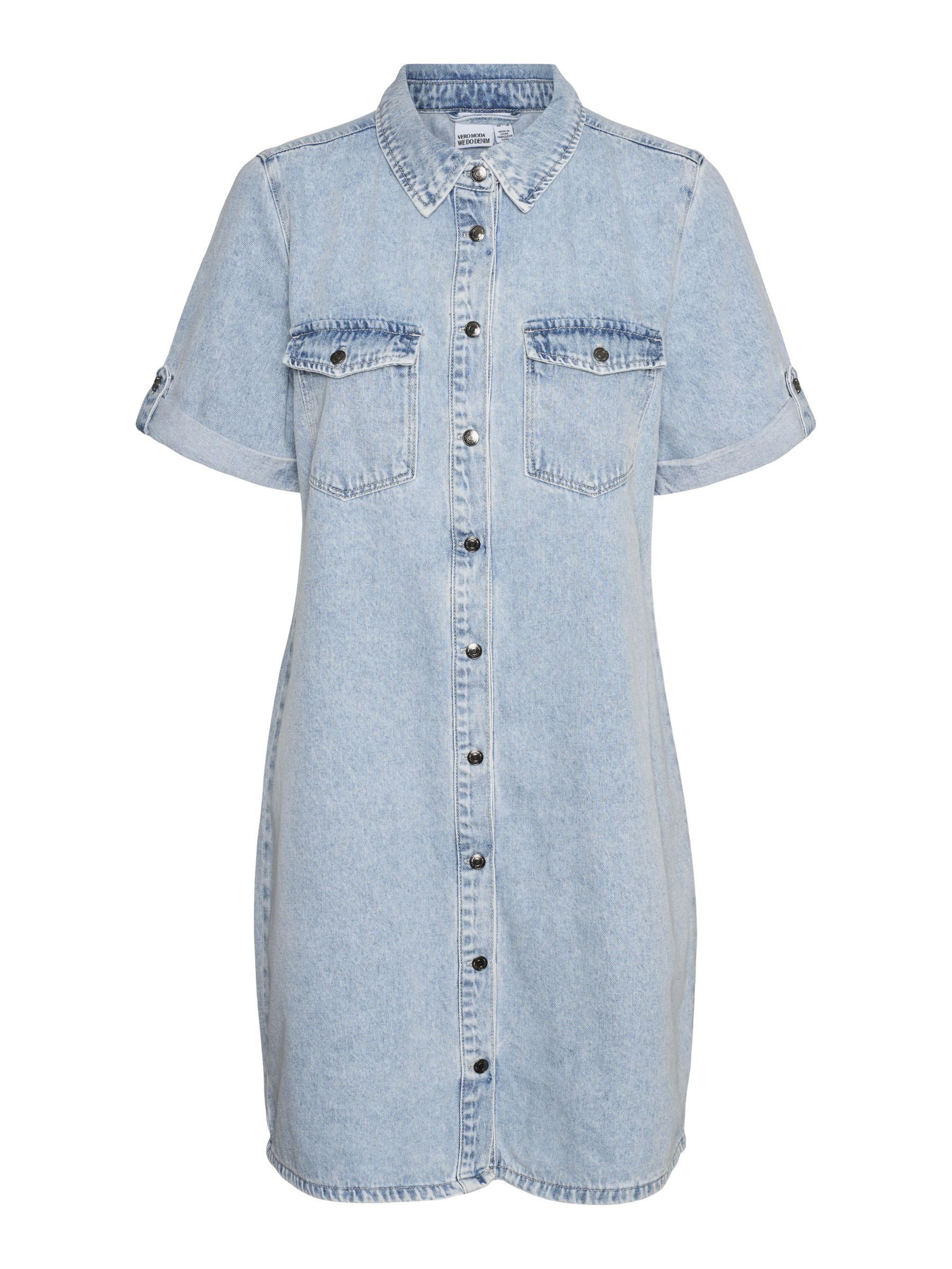 Vero Moda Jeans jurk VMJENNIE SS SHORT DENIM DRESS NOOS