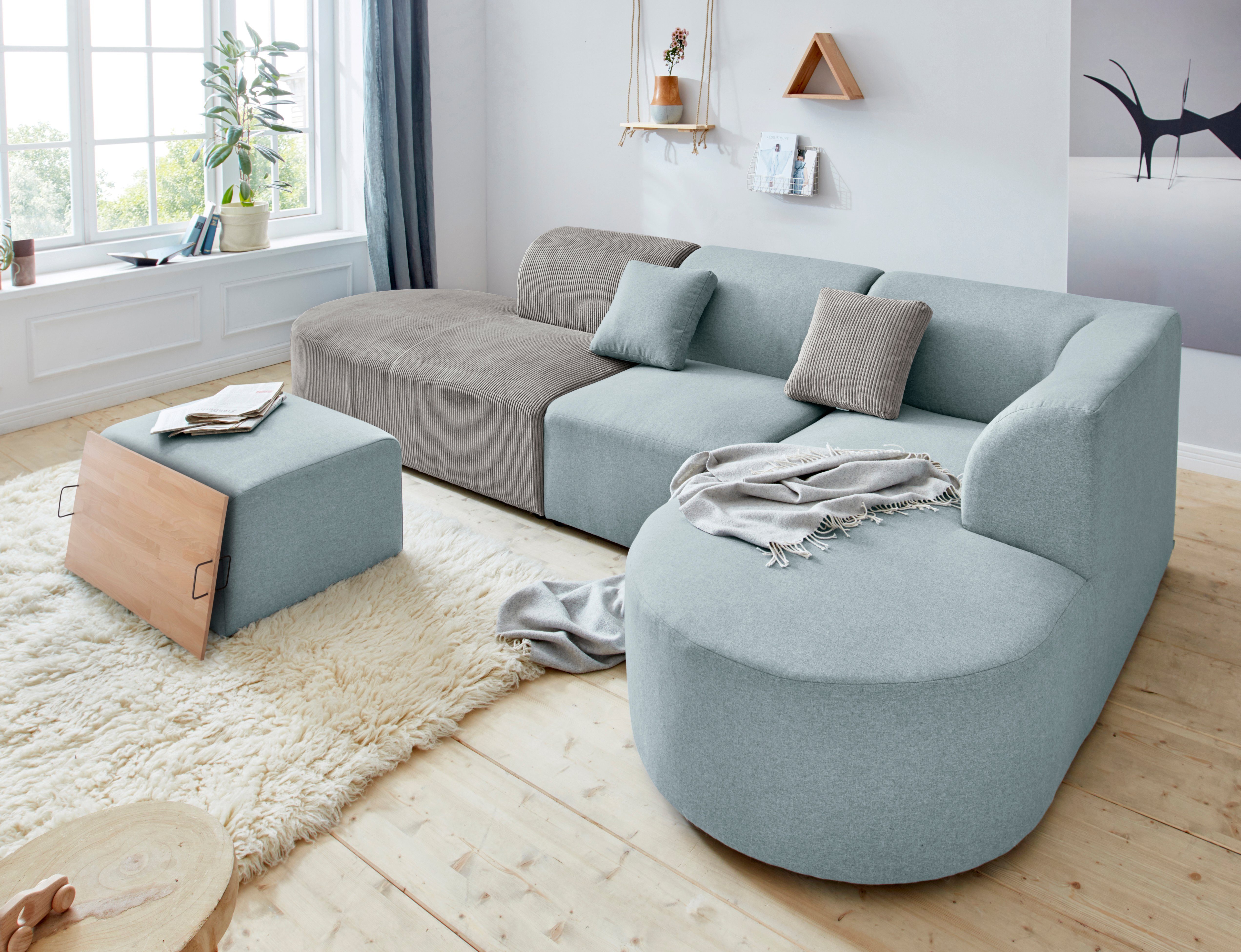 andas Bank-hoekelement Alesund als losse onderdelen of modulair element
