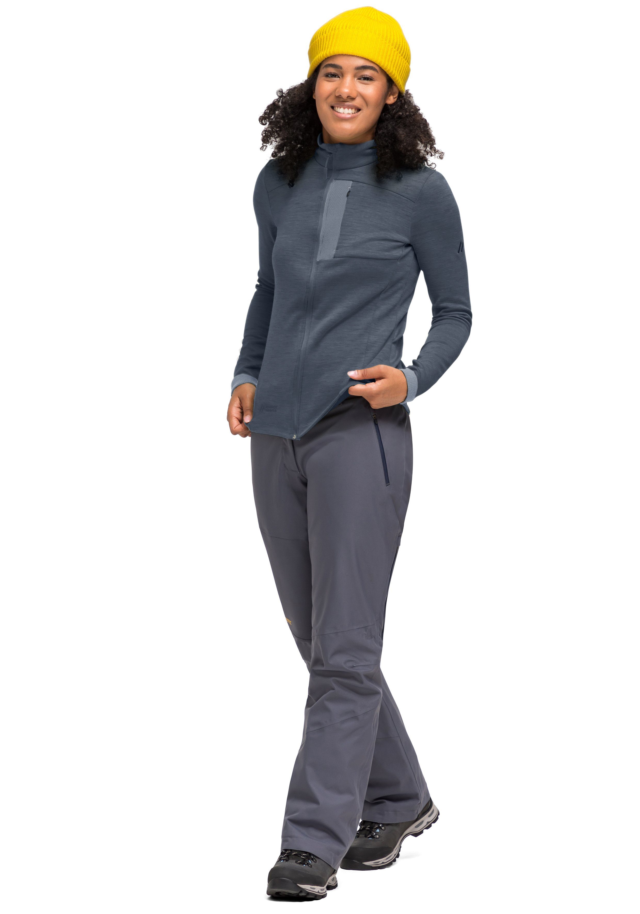 Maier Sports Functioneel shirt Skutvik W Midlayer-jack voor dames, ideaal voor outdoor-activiteiten