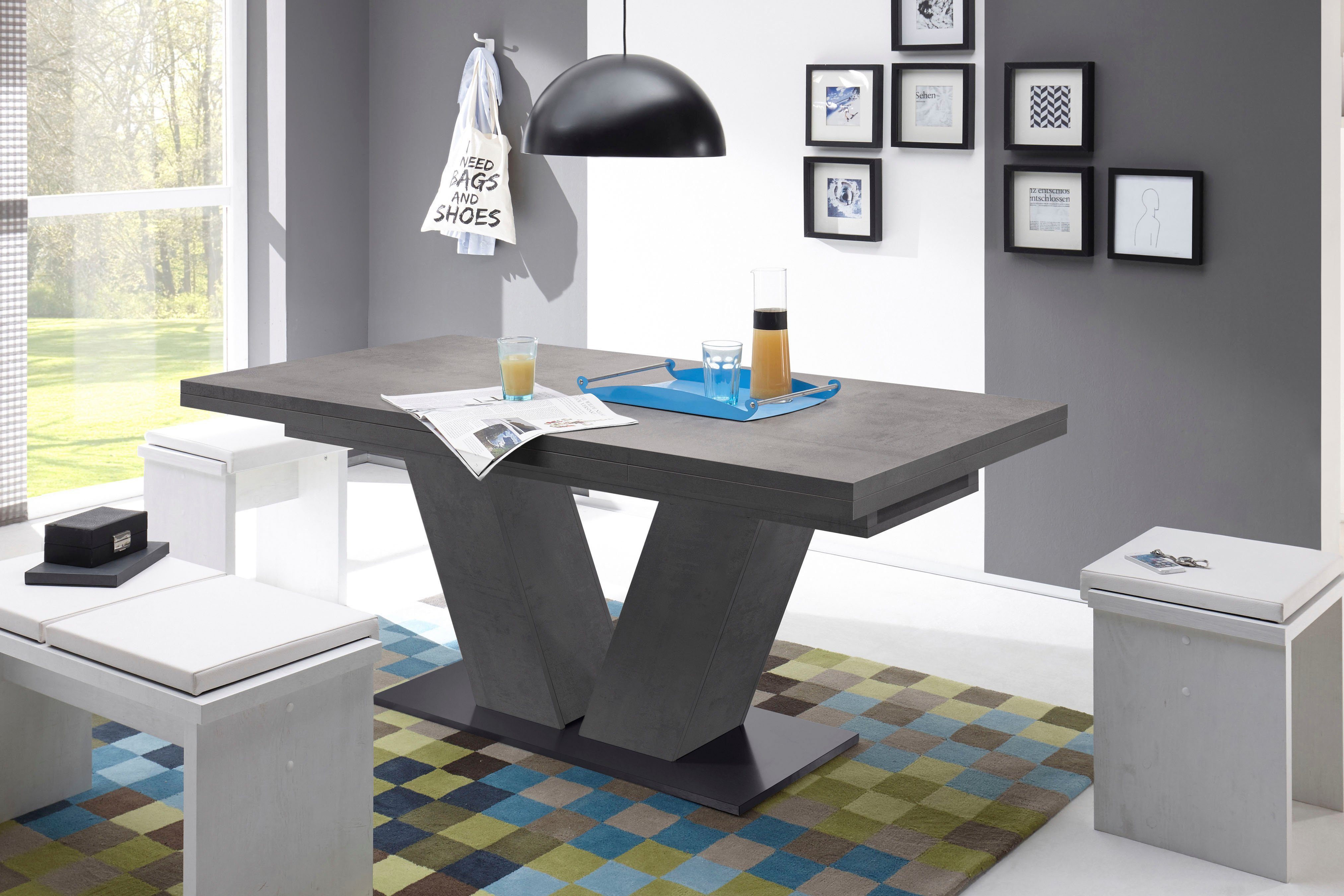 Mäusbacher Eettafel Comfort tafel TOPSELLER! Mäusbacher eettafel met V-frame en bodemplaat