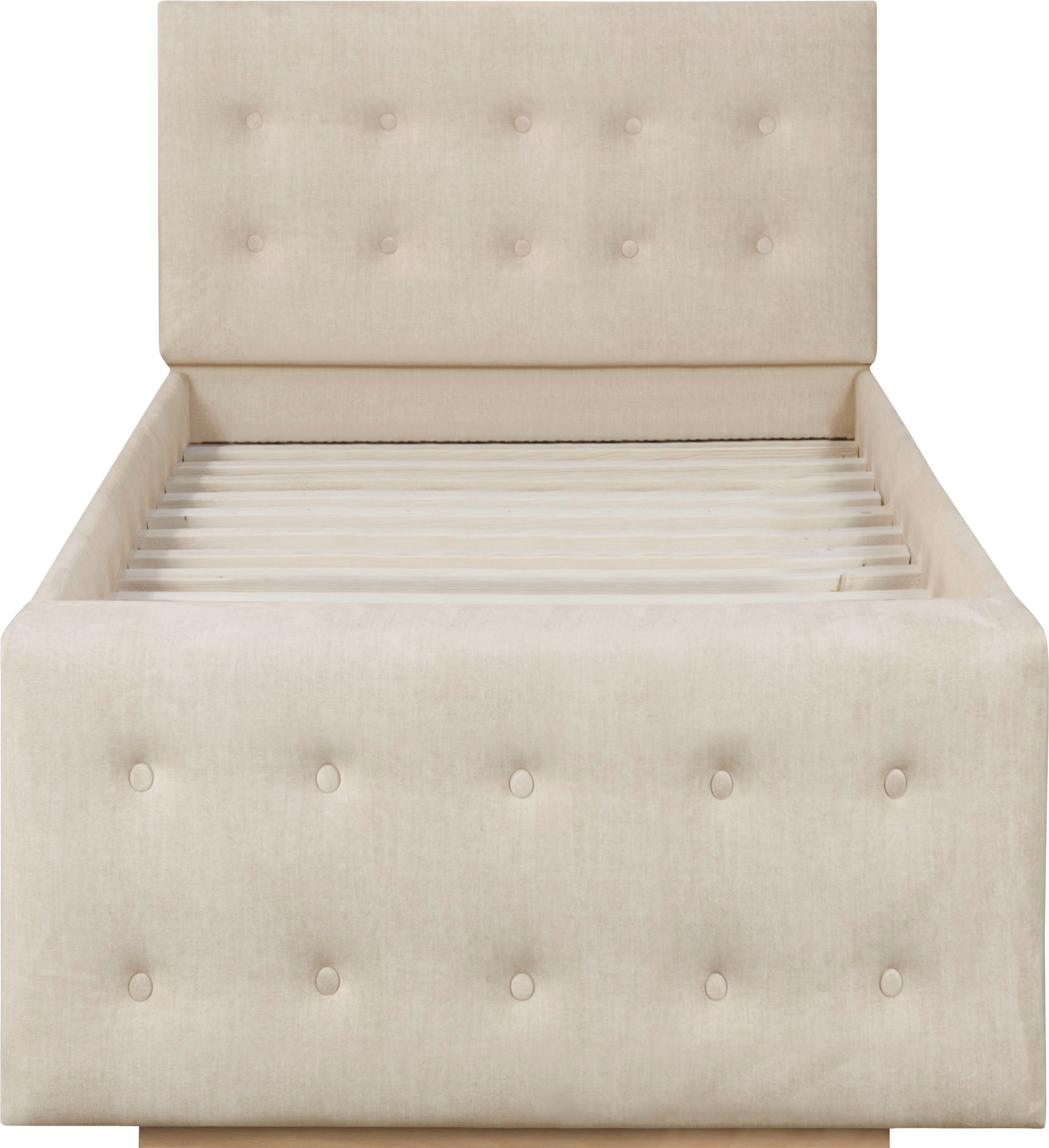 Home affaire Gestoffeerd bed Vaine in 5 breedten, ook in lengte 220 cm, incl. lattenrol