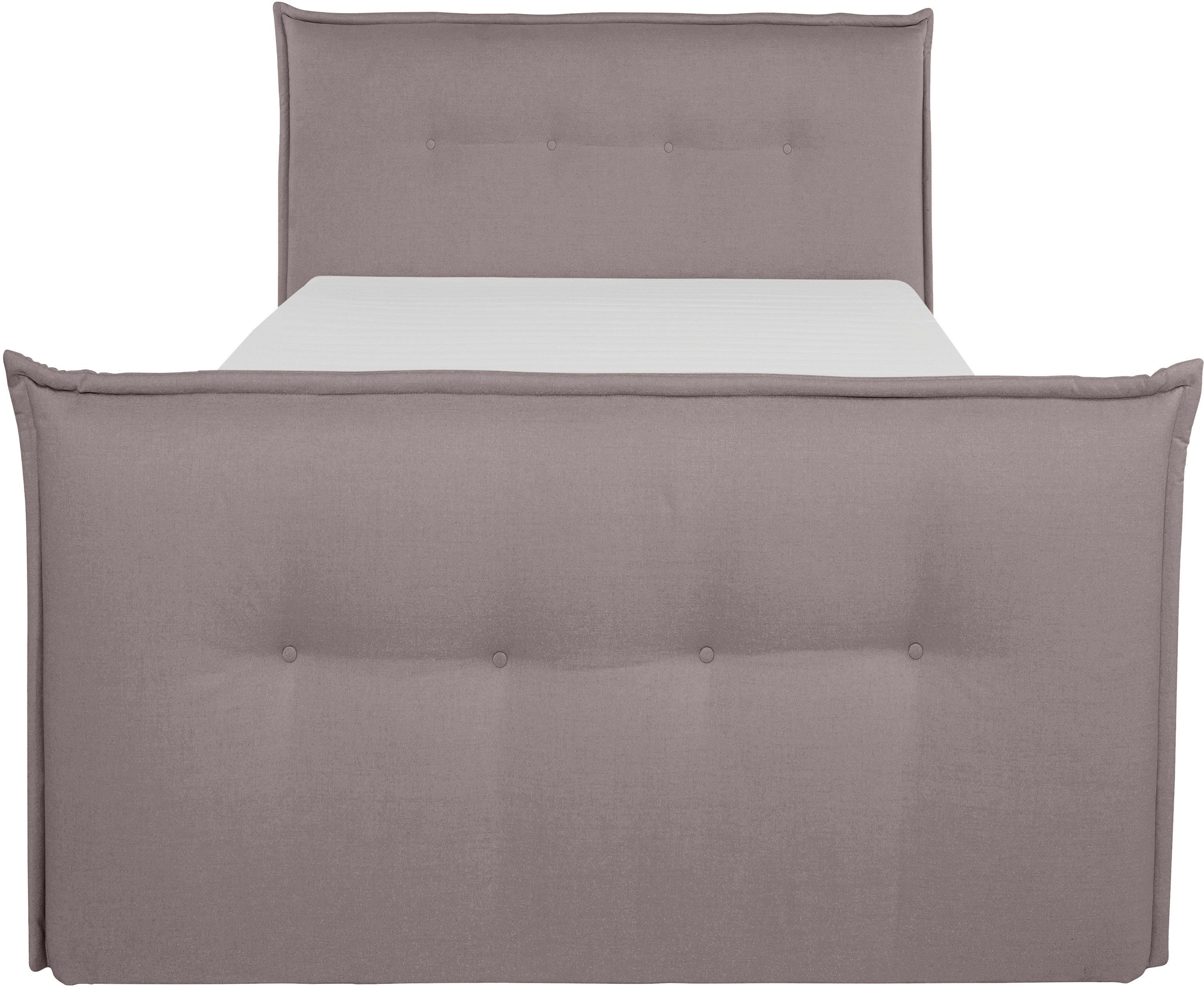 andas Boxspring Lichtgewicht inclusief voetbord, bedkist & topmatras, in 4 breedten en 2 hardheden