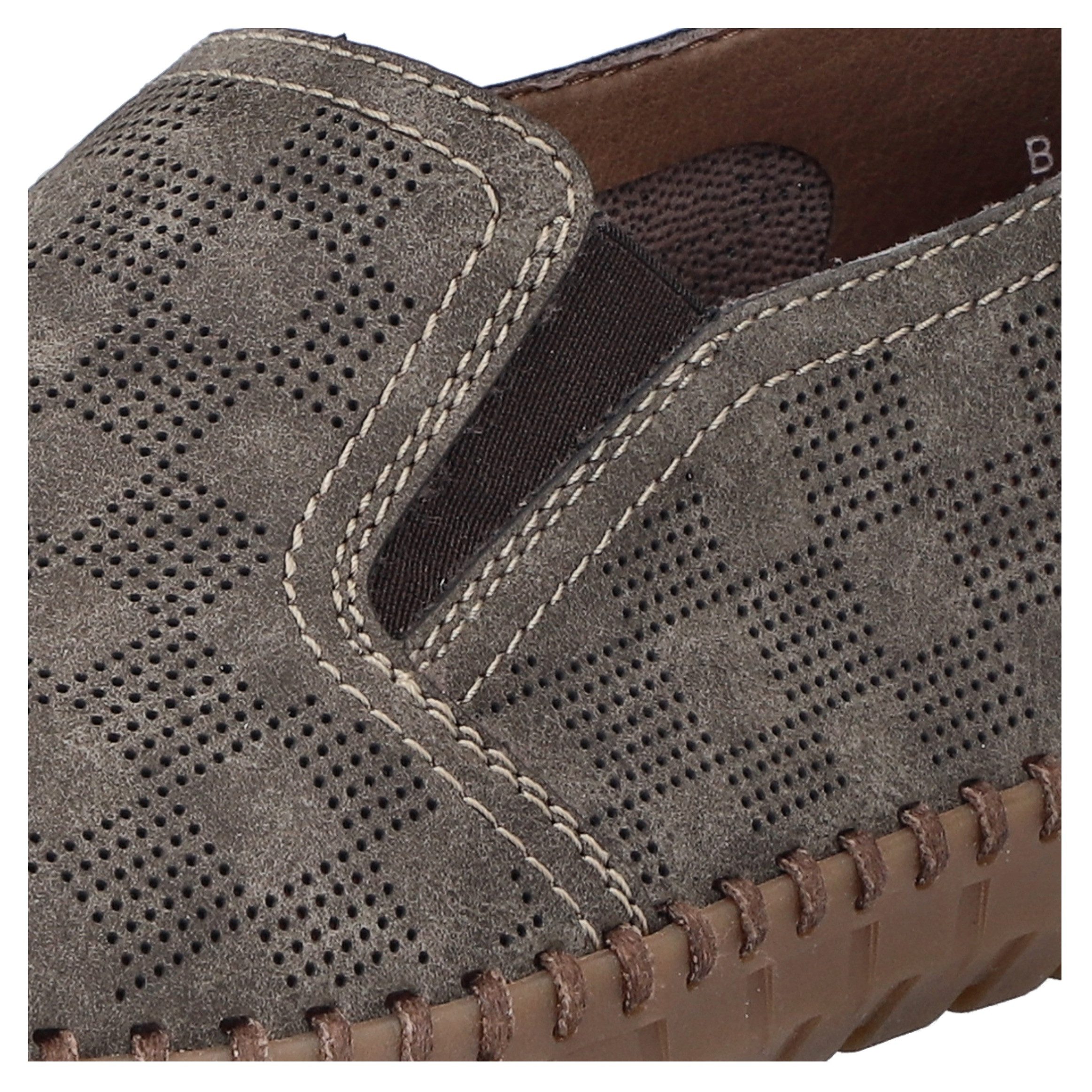 Rieker Instappers , loafer, instapschoen, casual slipper met kleine stretch-inzetten