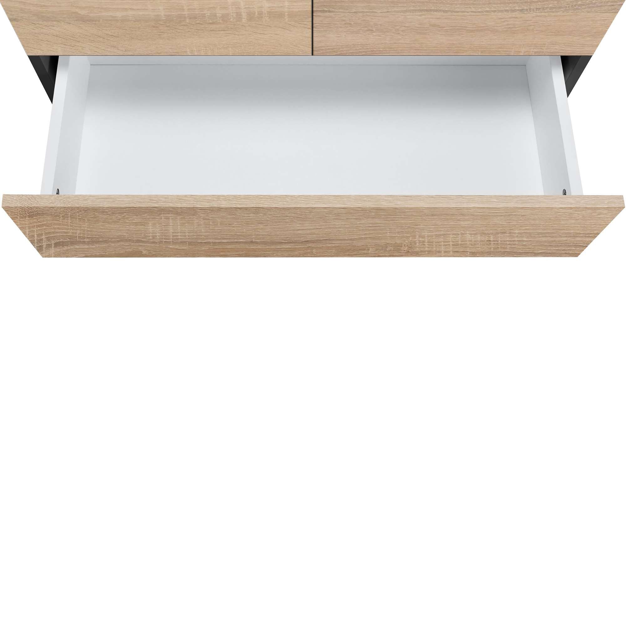 Home affaire Hoge kast Wisla met 4 deuren & 1 lade, breedte 76 cm, hoogte 180 cm