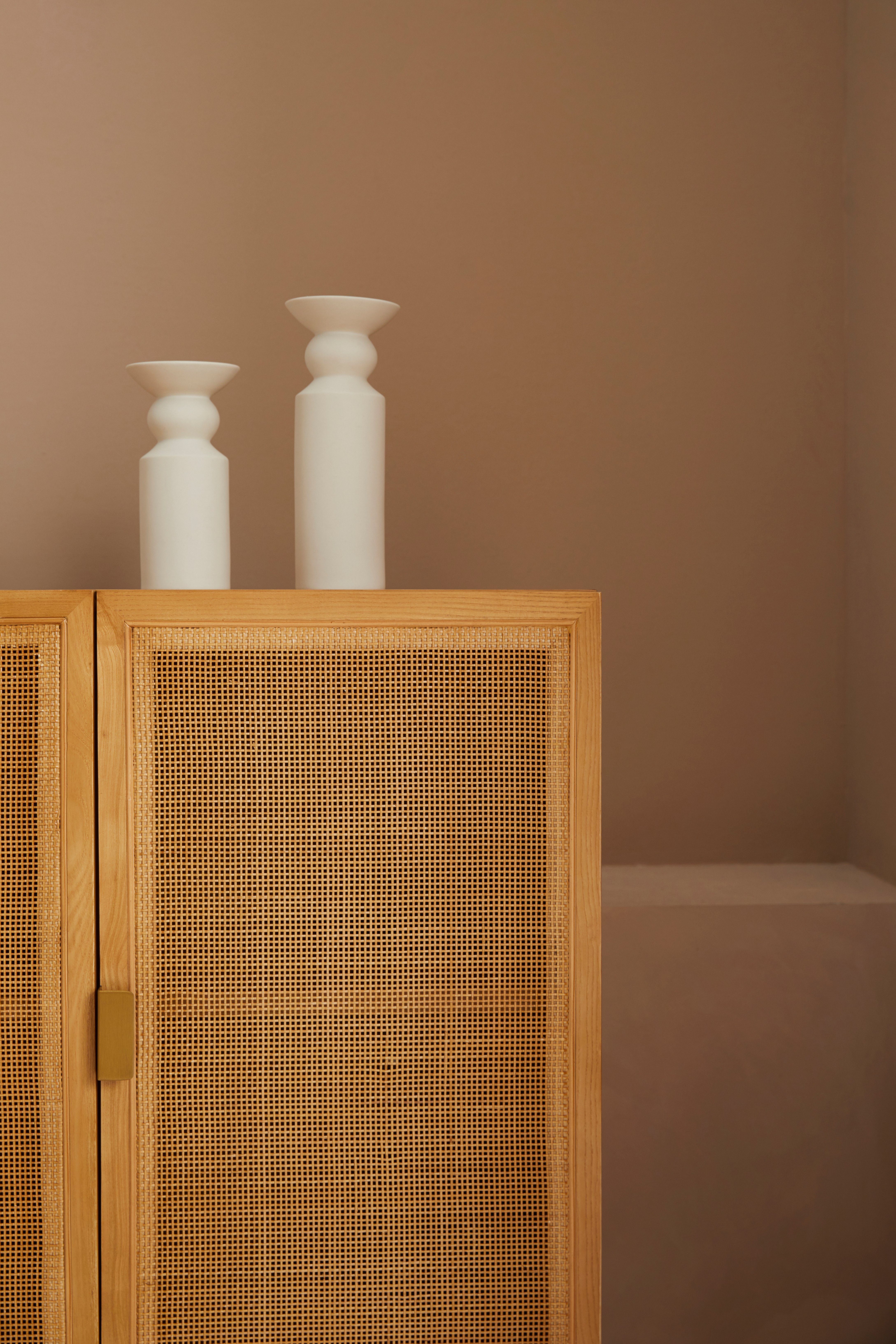LeGer Home by Lena Gercke Kast Lina, TOPSELLER! Rattan inzetstukken in de fronten Met rotan inzet, 4 binnenvakken, gedeeltelijk massief