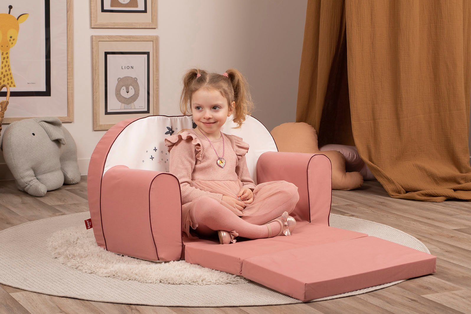 Knorrtoys® Bank Leeuw luipaard voor kinderen, made in europe