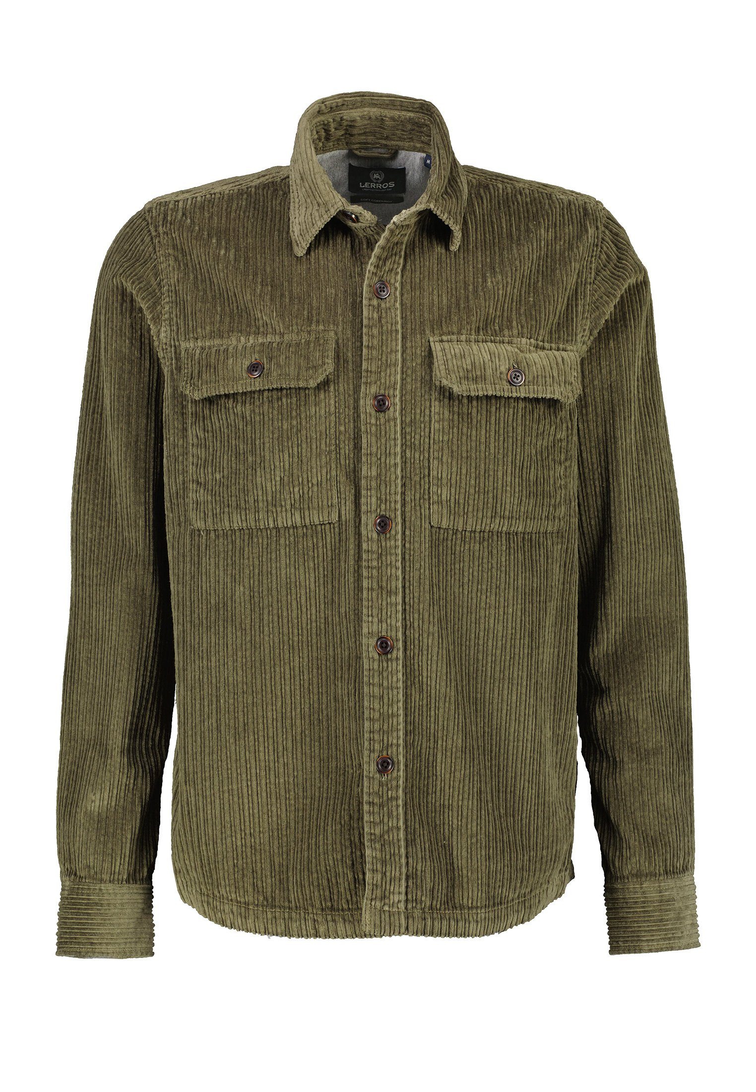Lerros Overhemd met lange mouwen LERROS overshirt *corduroy*