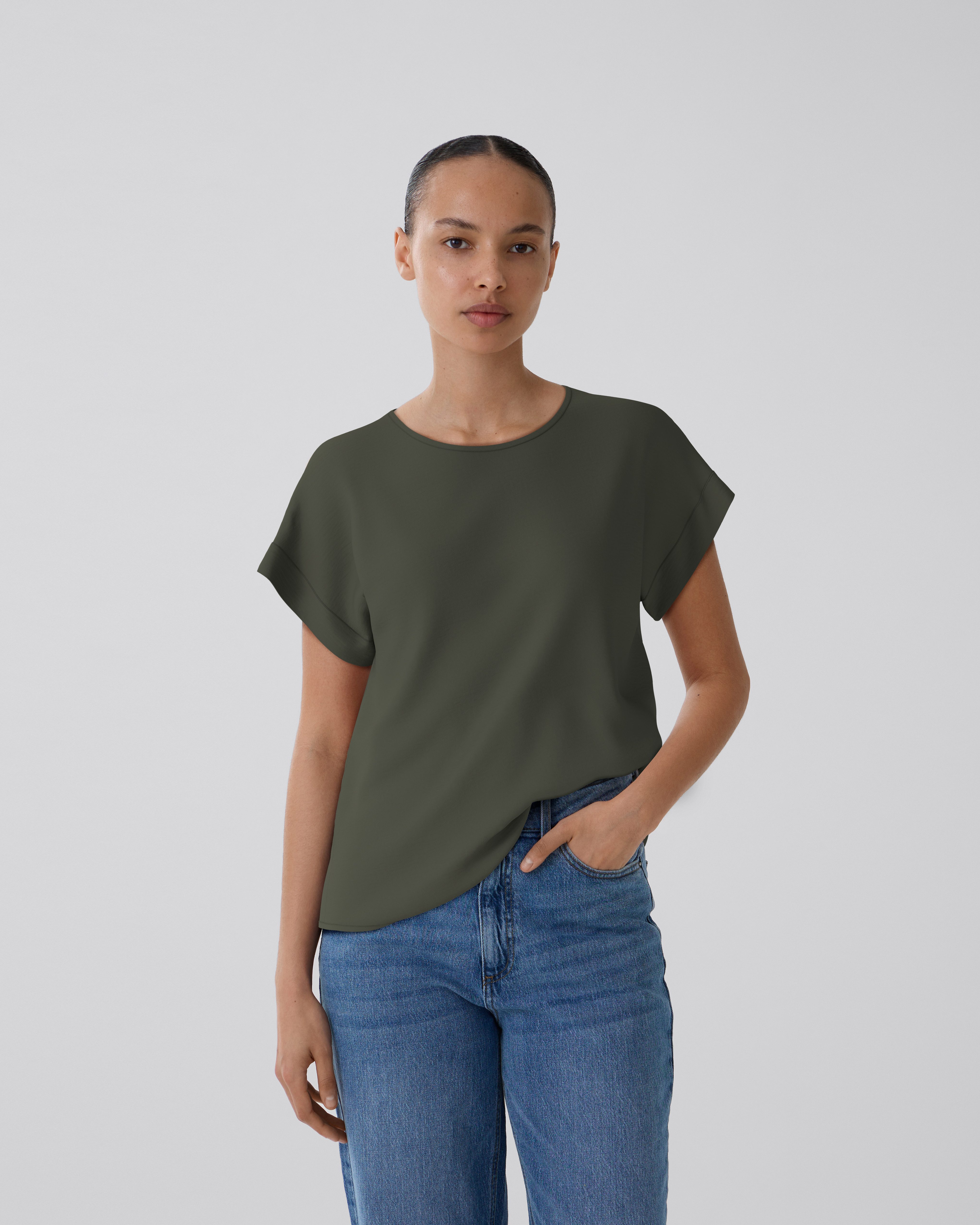 Vila Shirt met korte mouwen VIJOSA S/S TOP - NOOS