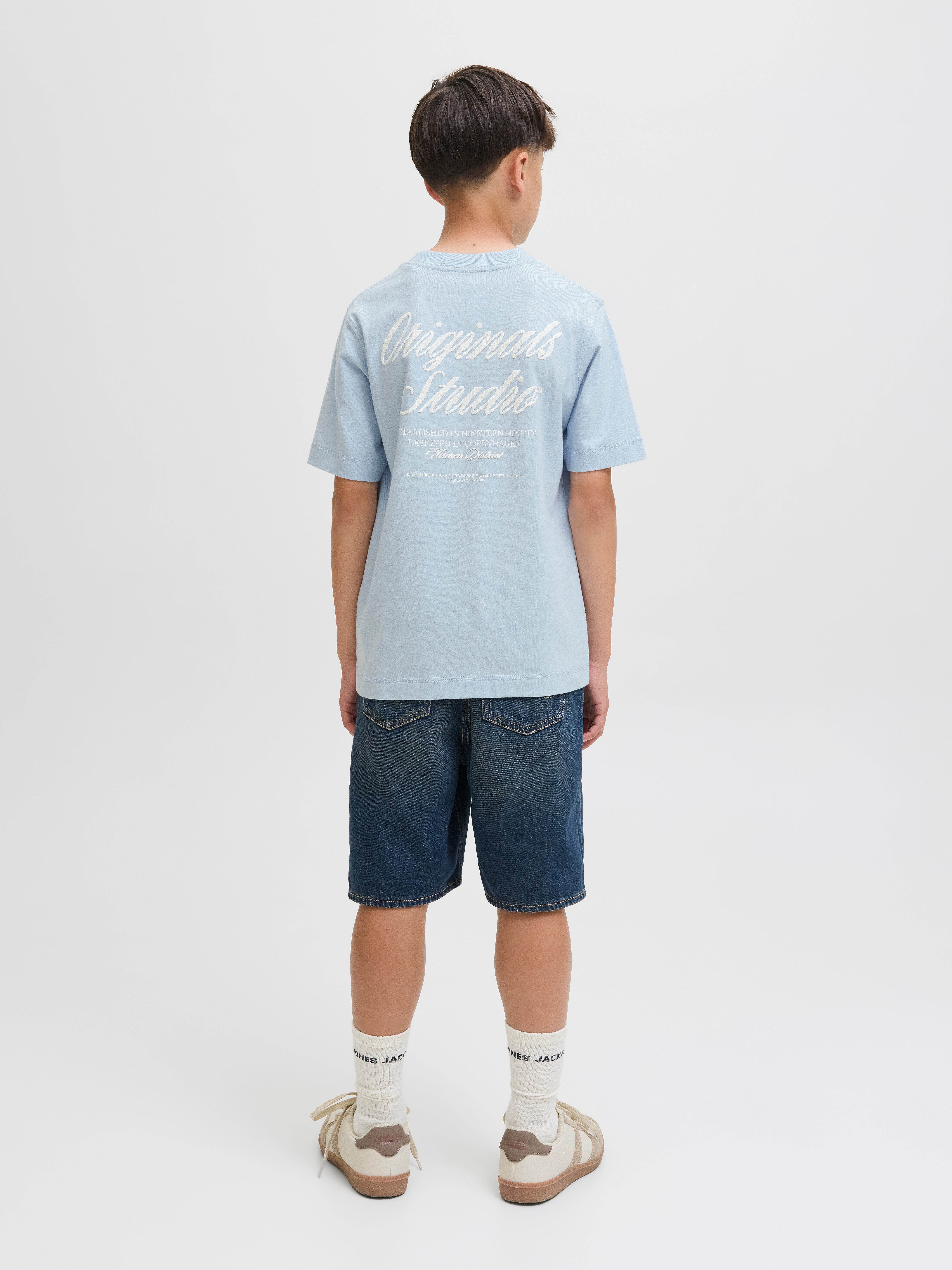Jack & Jones Junior T-shirt JORNORREBRO TYPO TEE SS CREW NECK SN JNR